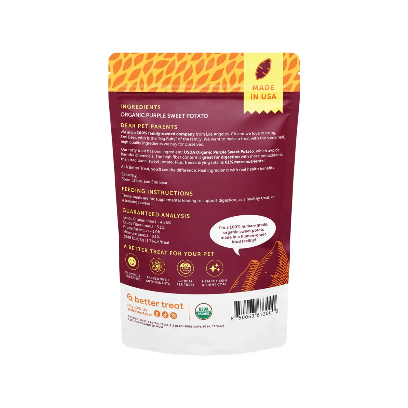 A Better Treat Freeze Dried Organic Treats for Dogs & Cats