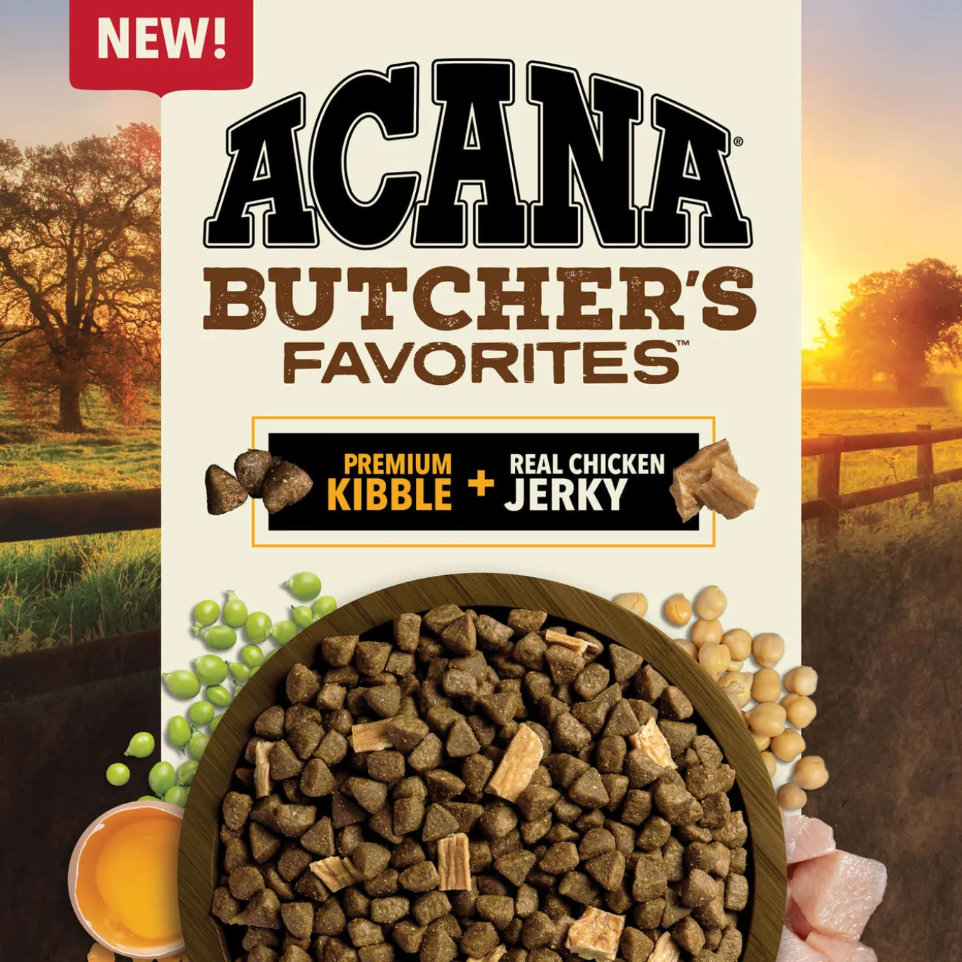 Acana Butchers Favorites Grain Free Dry Dog Food With Jerky Pieces