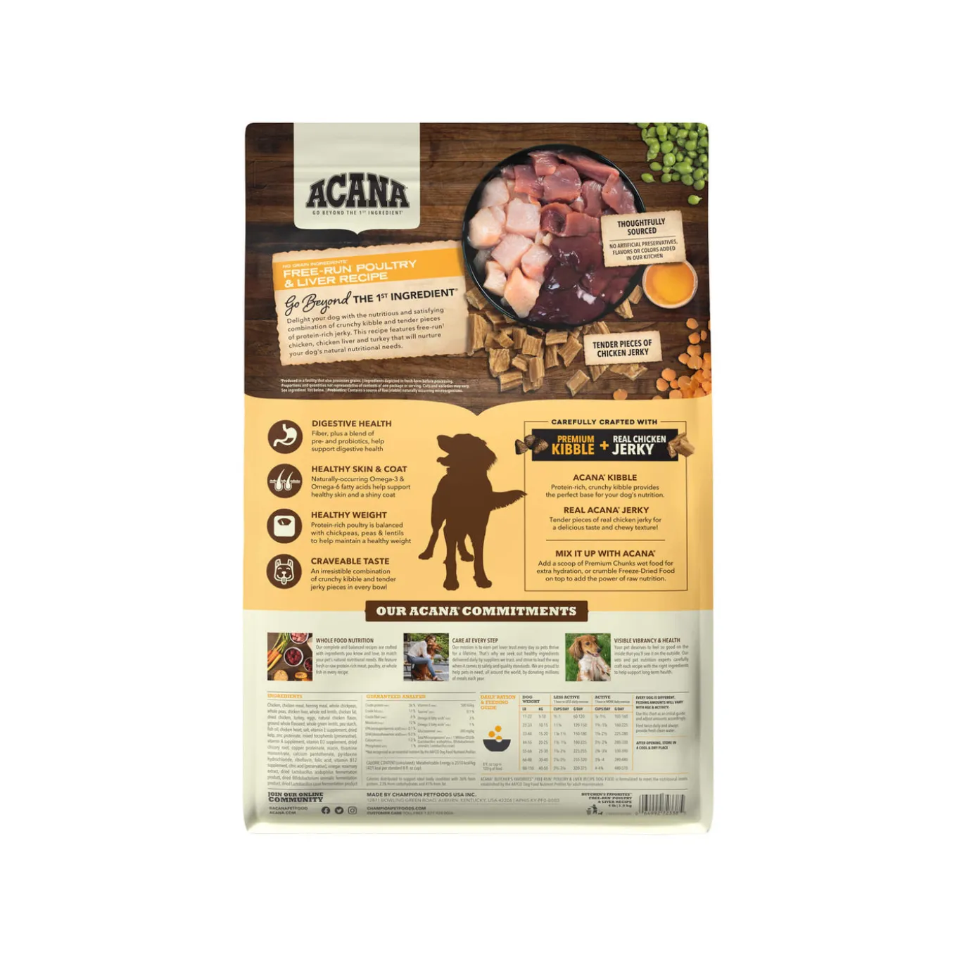 Acana Butchers Favorites Grain Free Dry Dog Food With Jerky Pieces