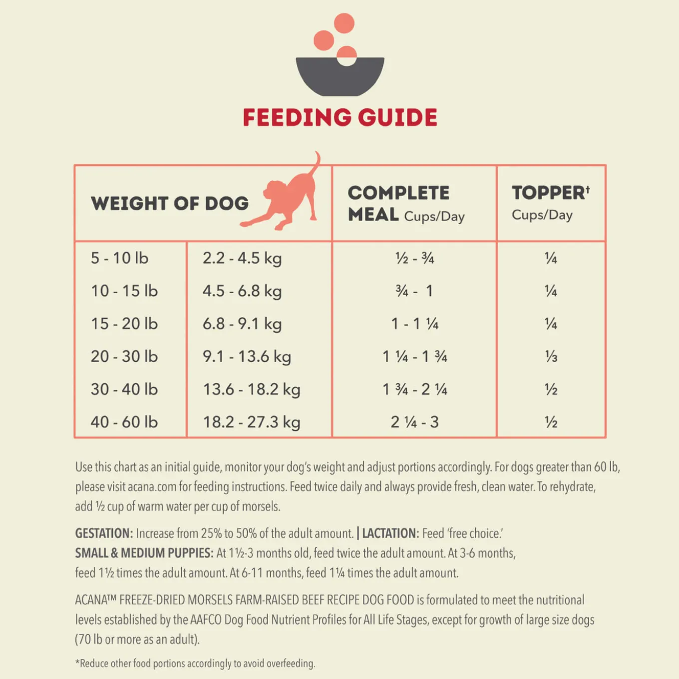 Acana Freeze Dried Dog Food