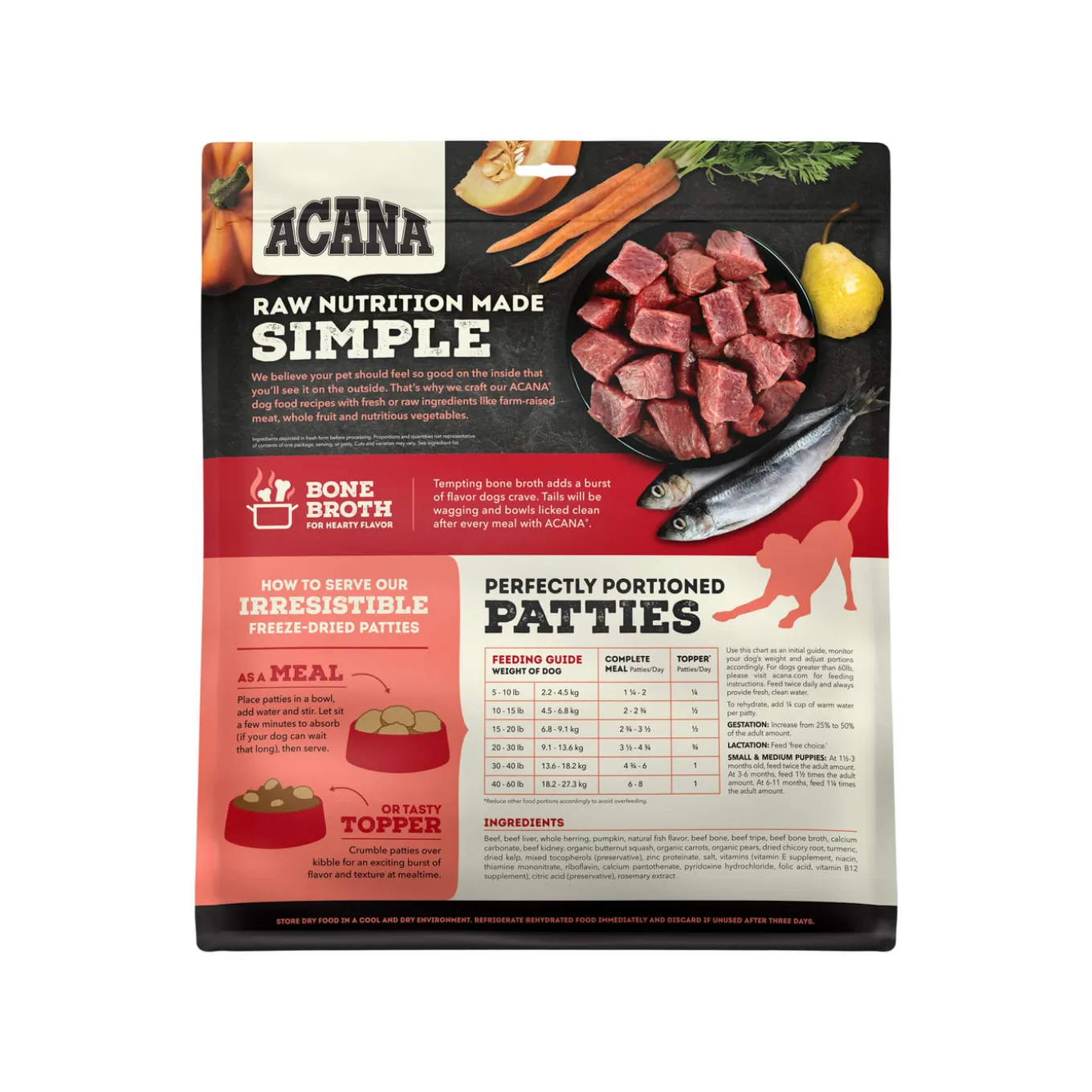 Acana Freeze Dried Dog Food