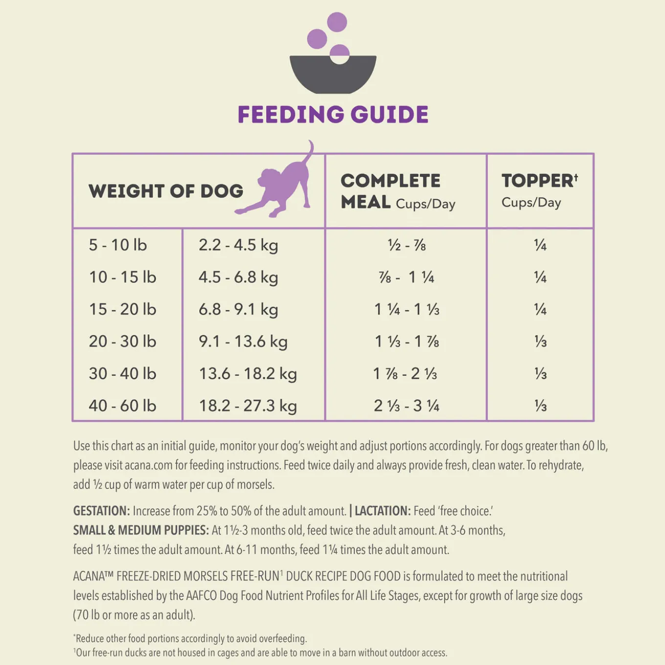 Acana Freeze Dried Dog Food