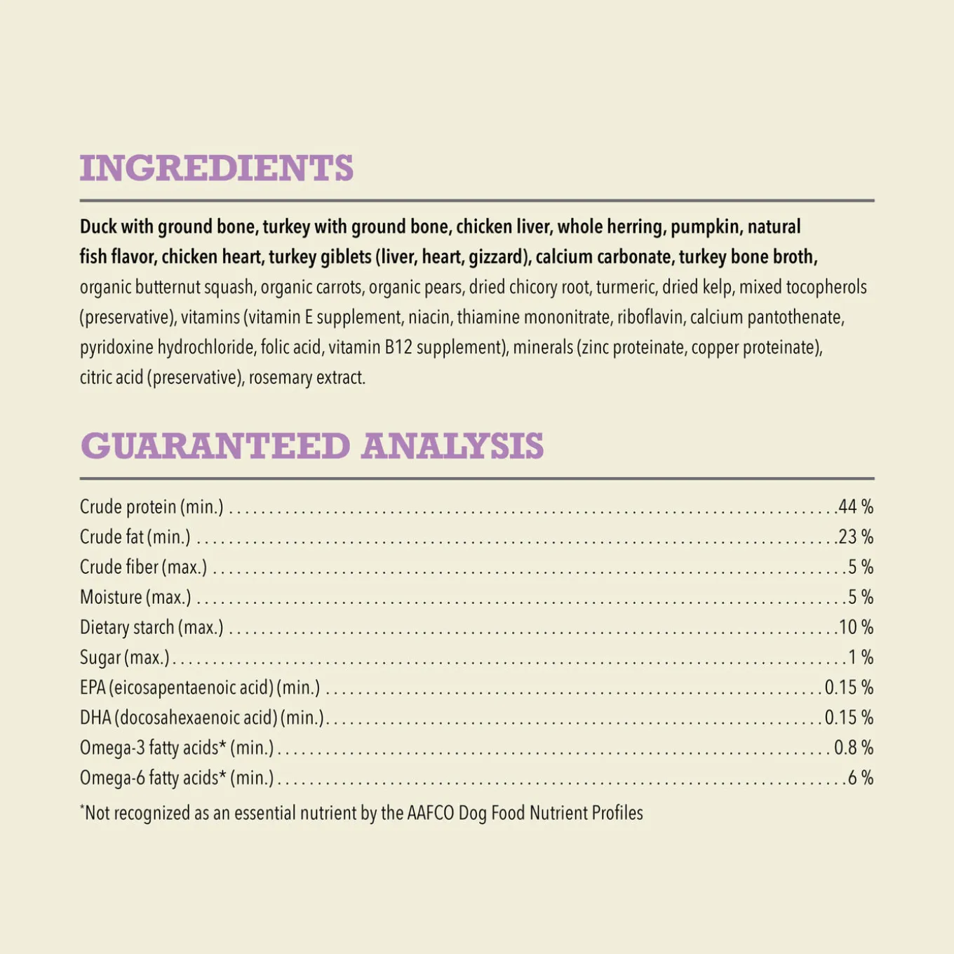 Acana Freeze Dried Dog Food