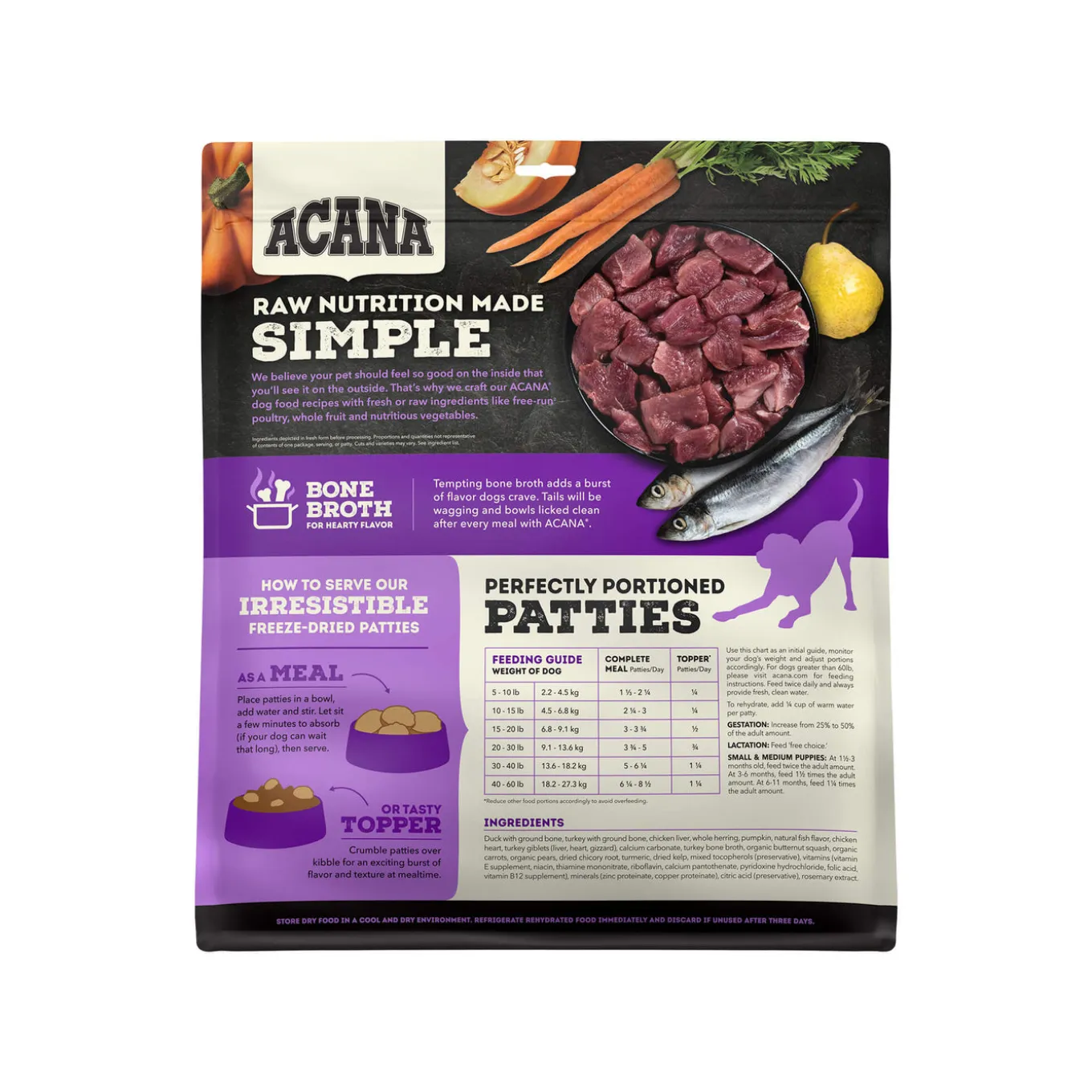 Acana Freeze Dried Dog Food