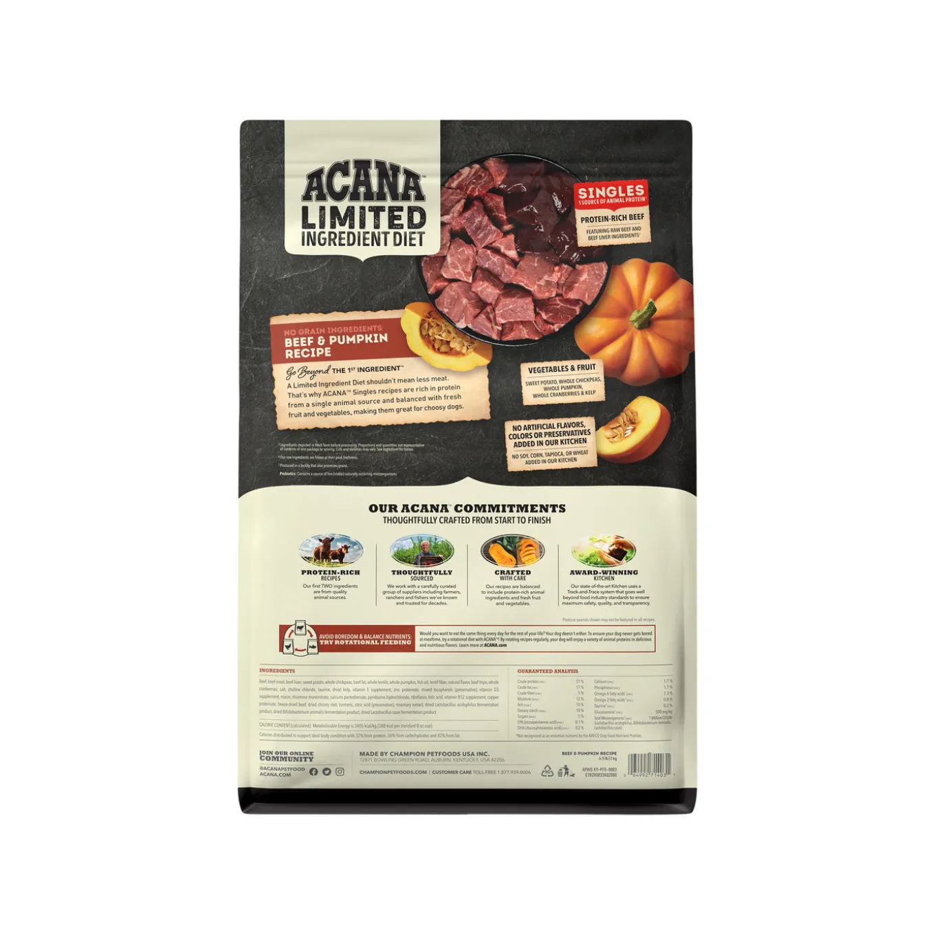 ACANA Singles Limited Ingredient Diet Grain-Free Dry Dog Food