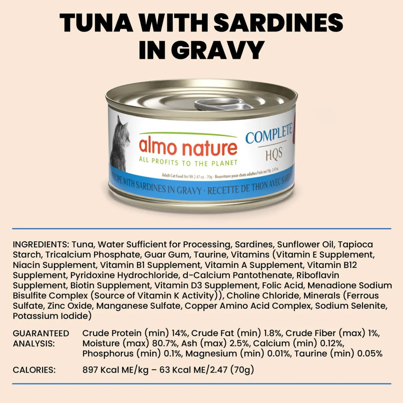 Almo Nature HQS Complete Wet Cat Food