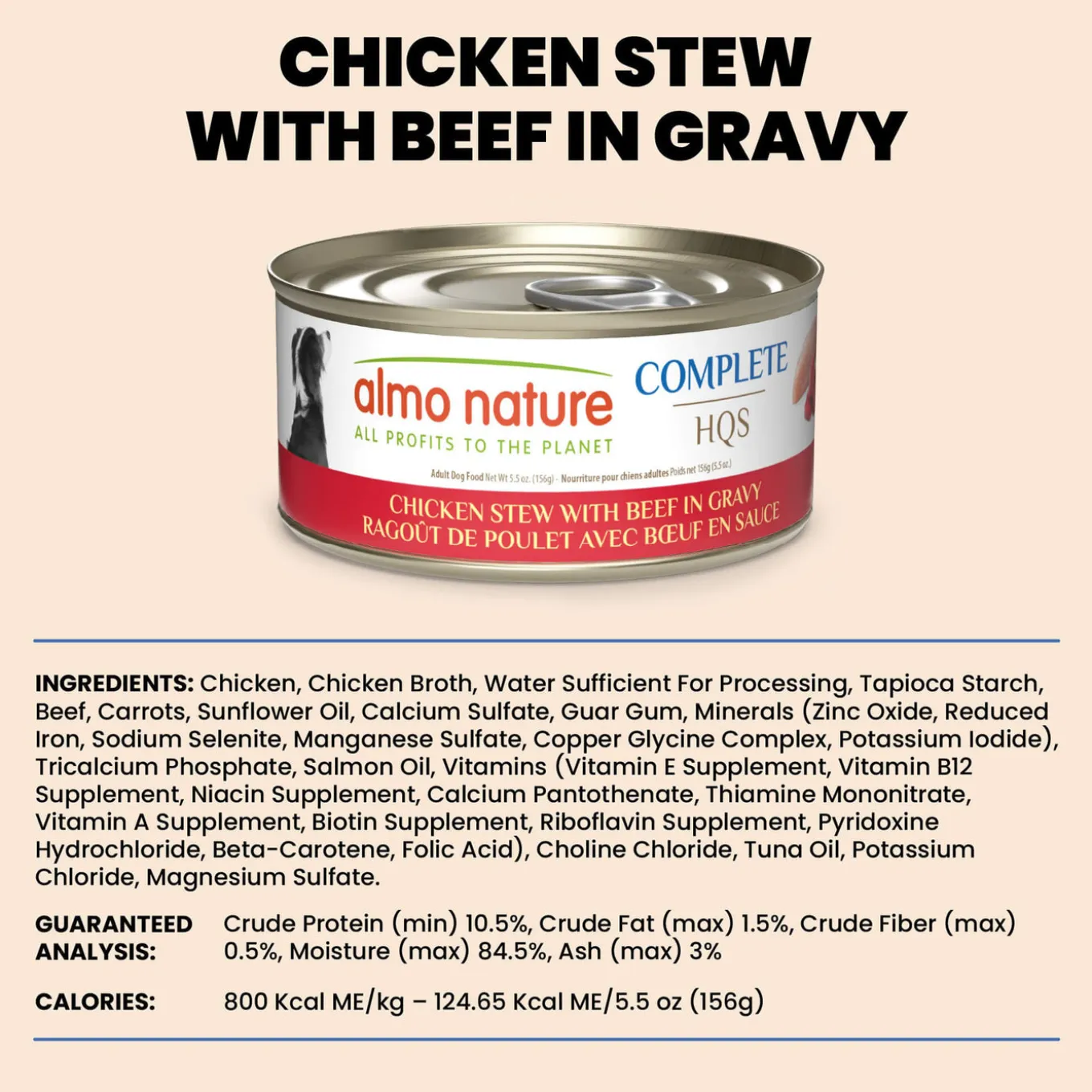 Almo Nature HQS Complete Wet Dog Food