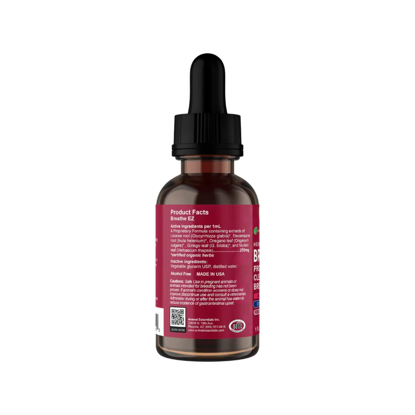 Animal Essentials Breathe EZ Liquid Herbal Formula for Dogs & Cats