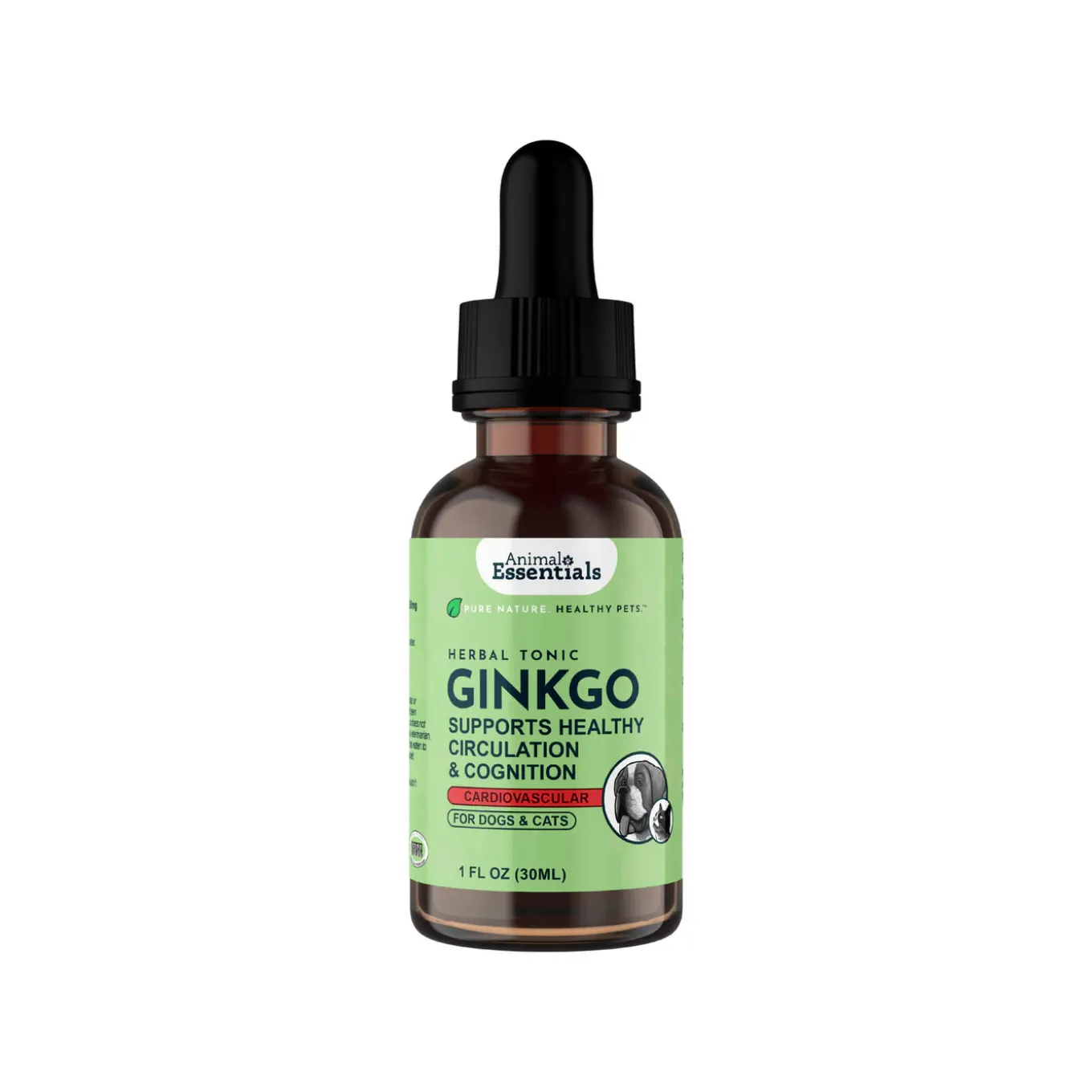 Animal Essentials Ginkgo Liquid Herbal Extract for Dogs & Cats