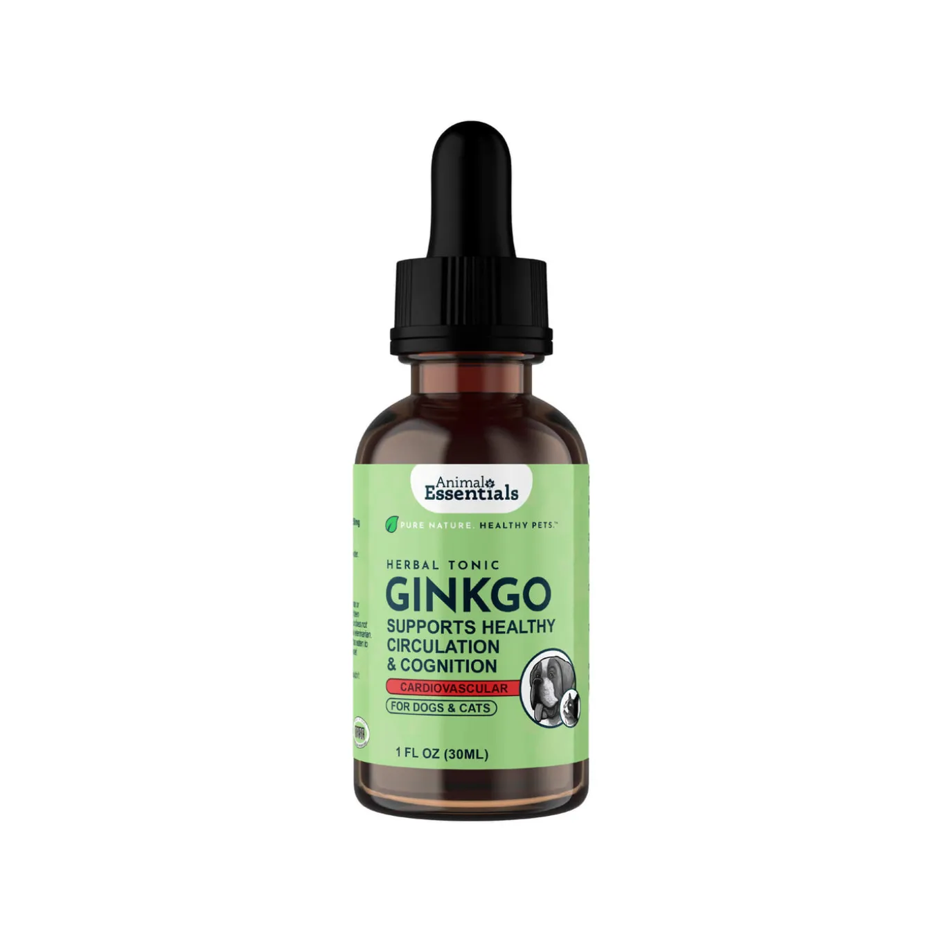 Animal Essentials Ginkgo Liquid Herbal Extract for Dogs & Cats