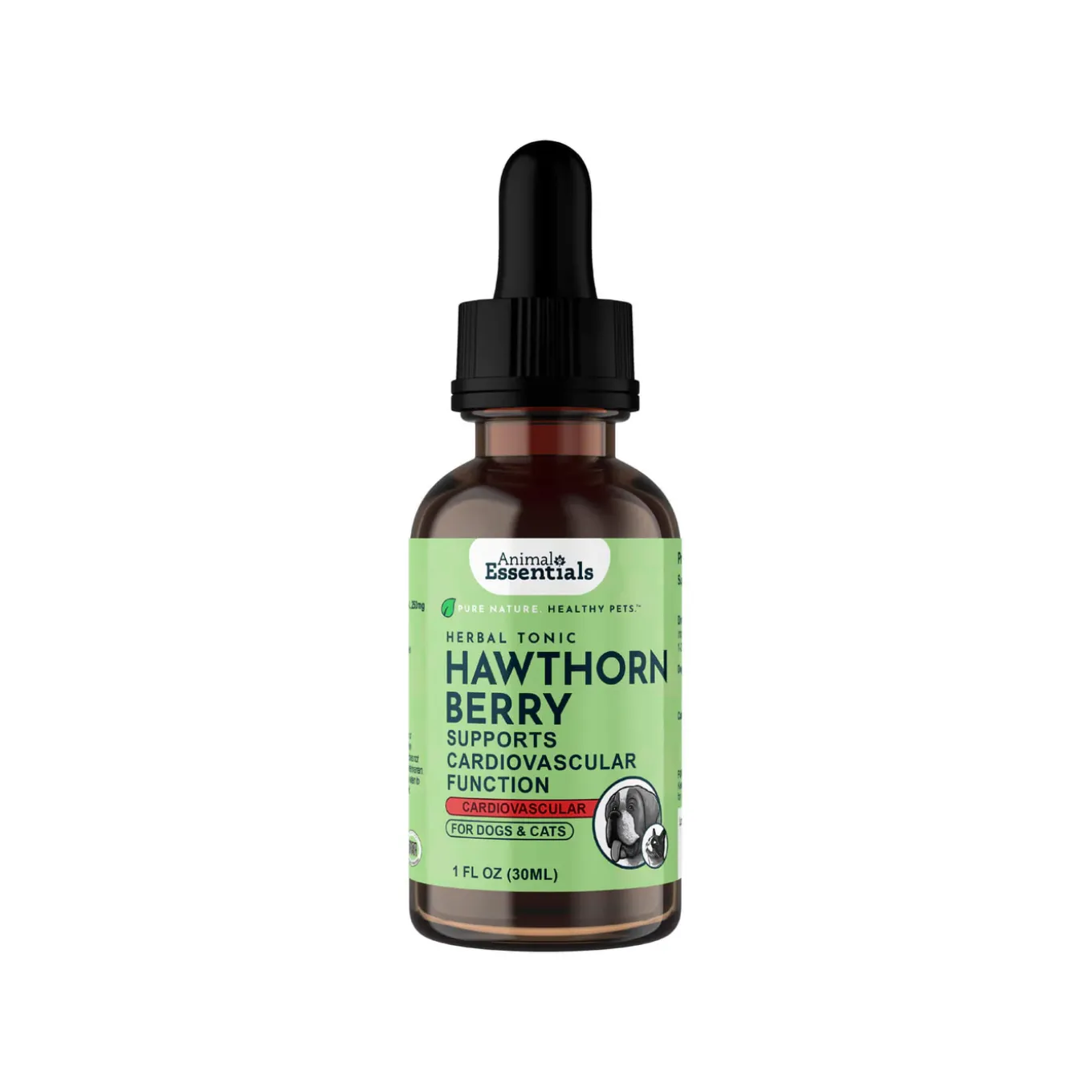 Animal Essentials Hawthorn Berry Liquid Herbal Extract for Dogs & Cats