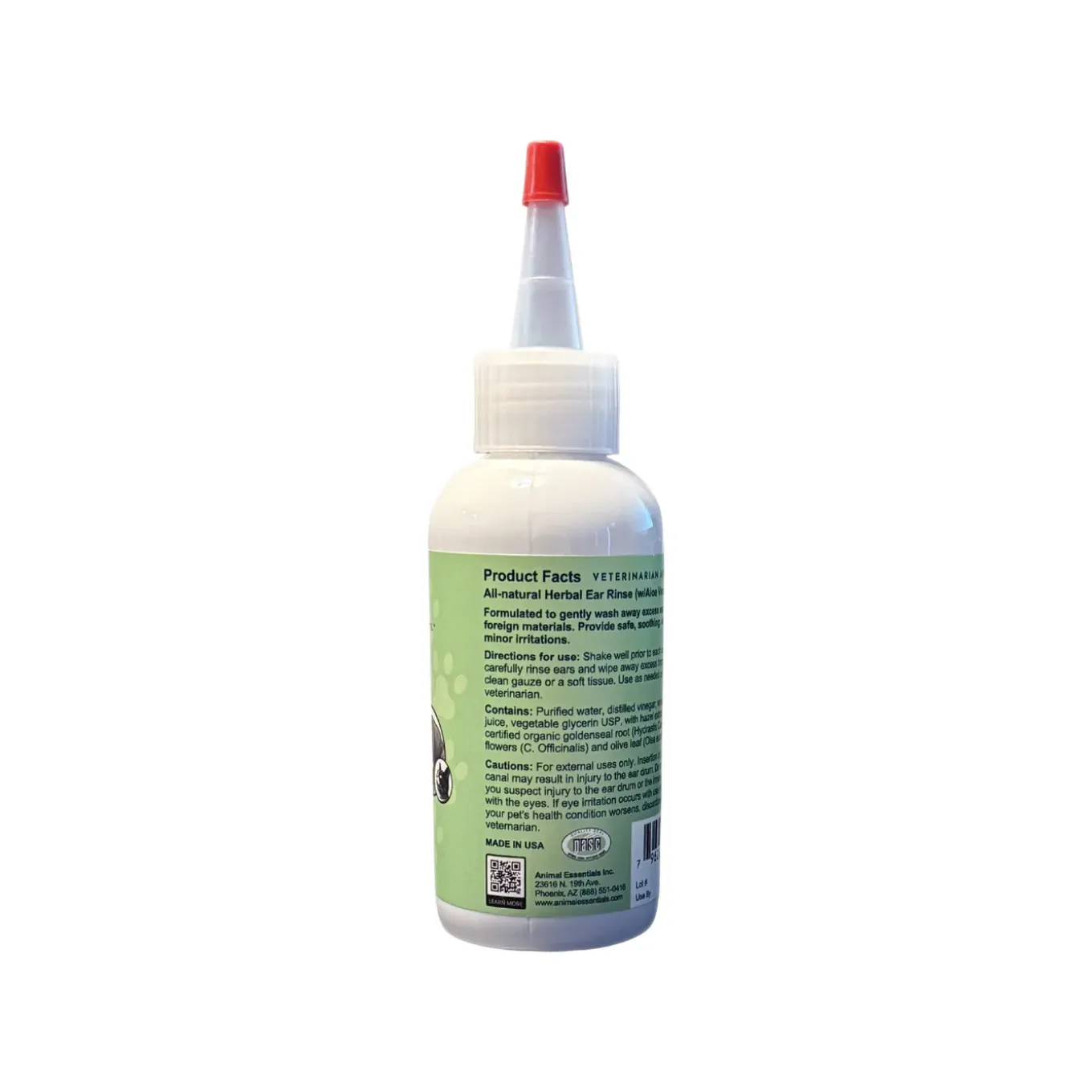 Animal Essentials Herbal Ear Rinse for Dogs & Cats