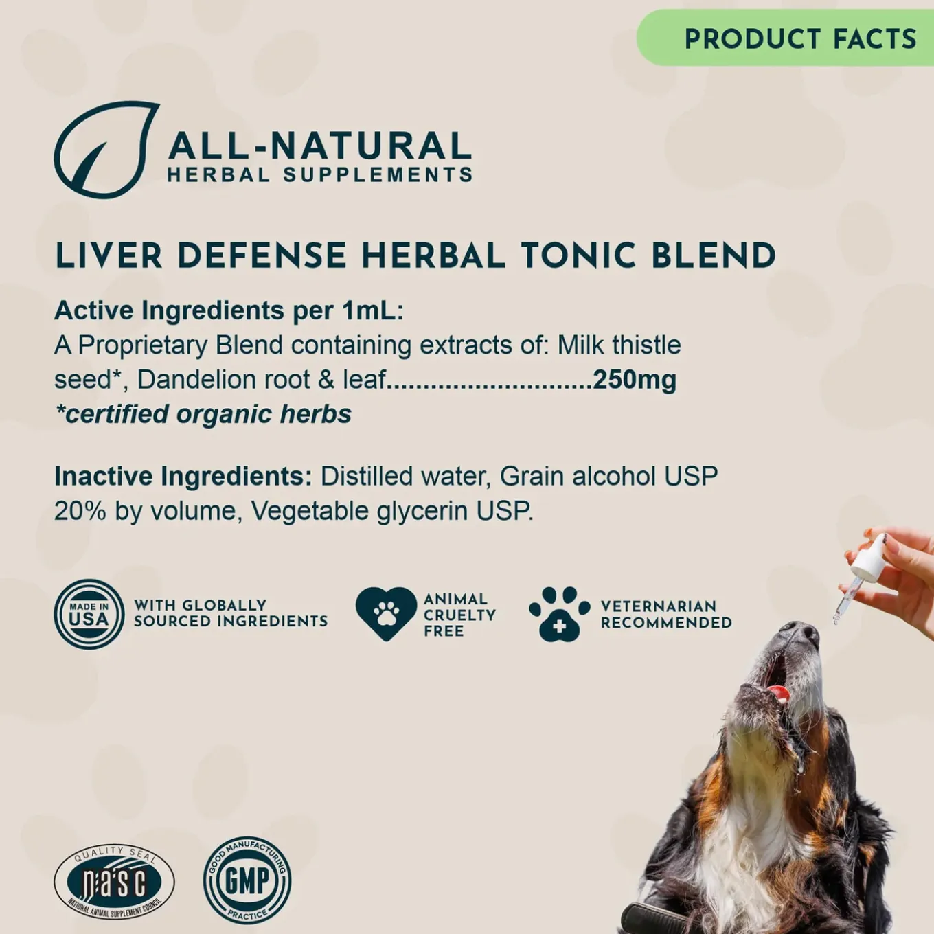 Animal Essentials Herbal Liver Defense Liquid for Dogs & Cats