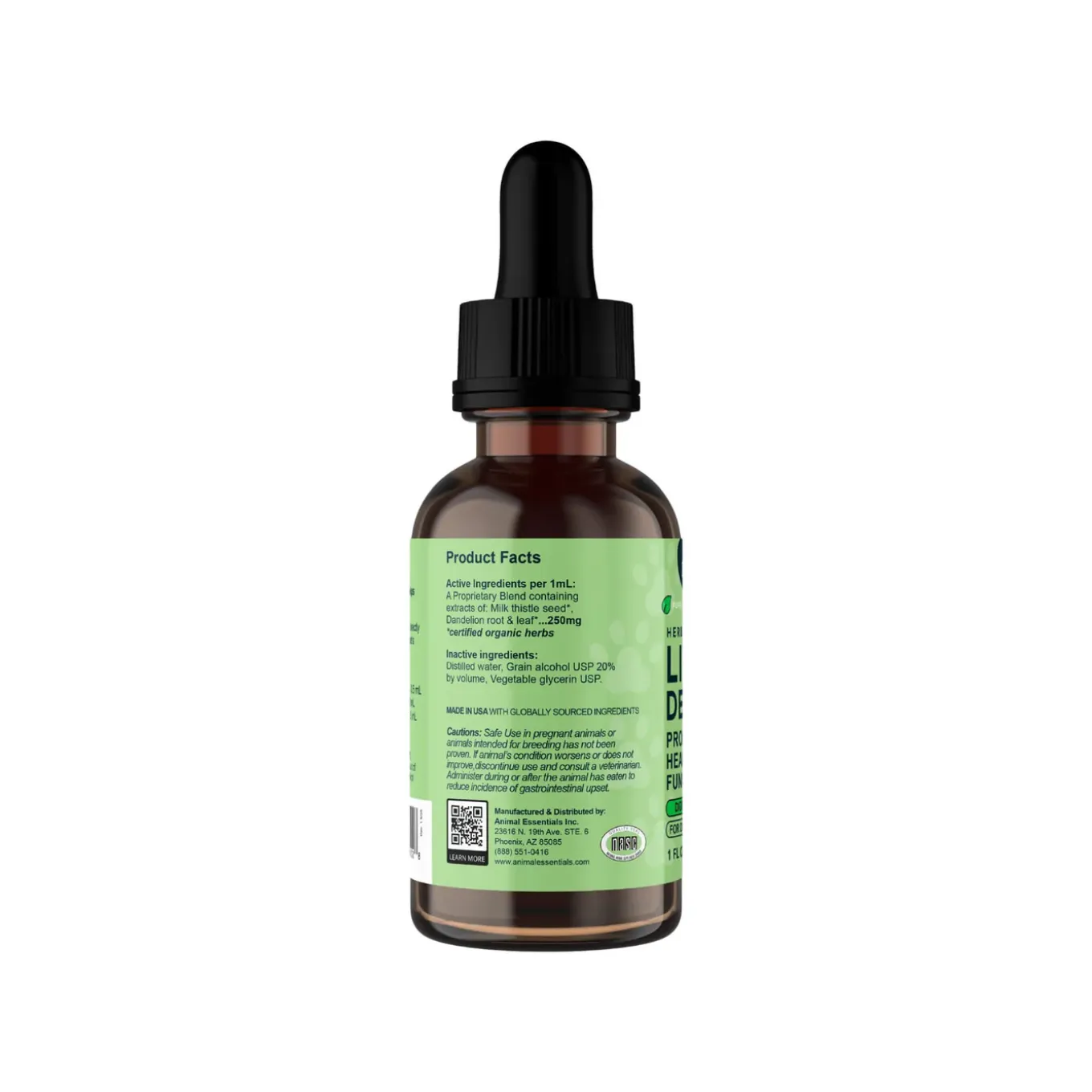 Animal Essentials Herbal Liver Defense Liquid for Dogs & Cats