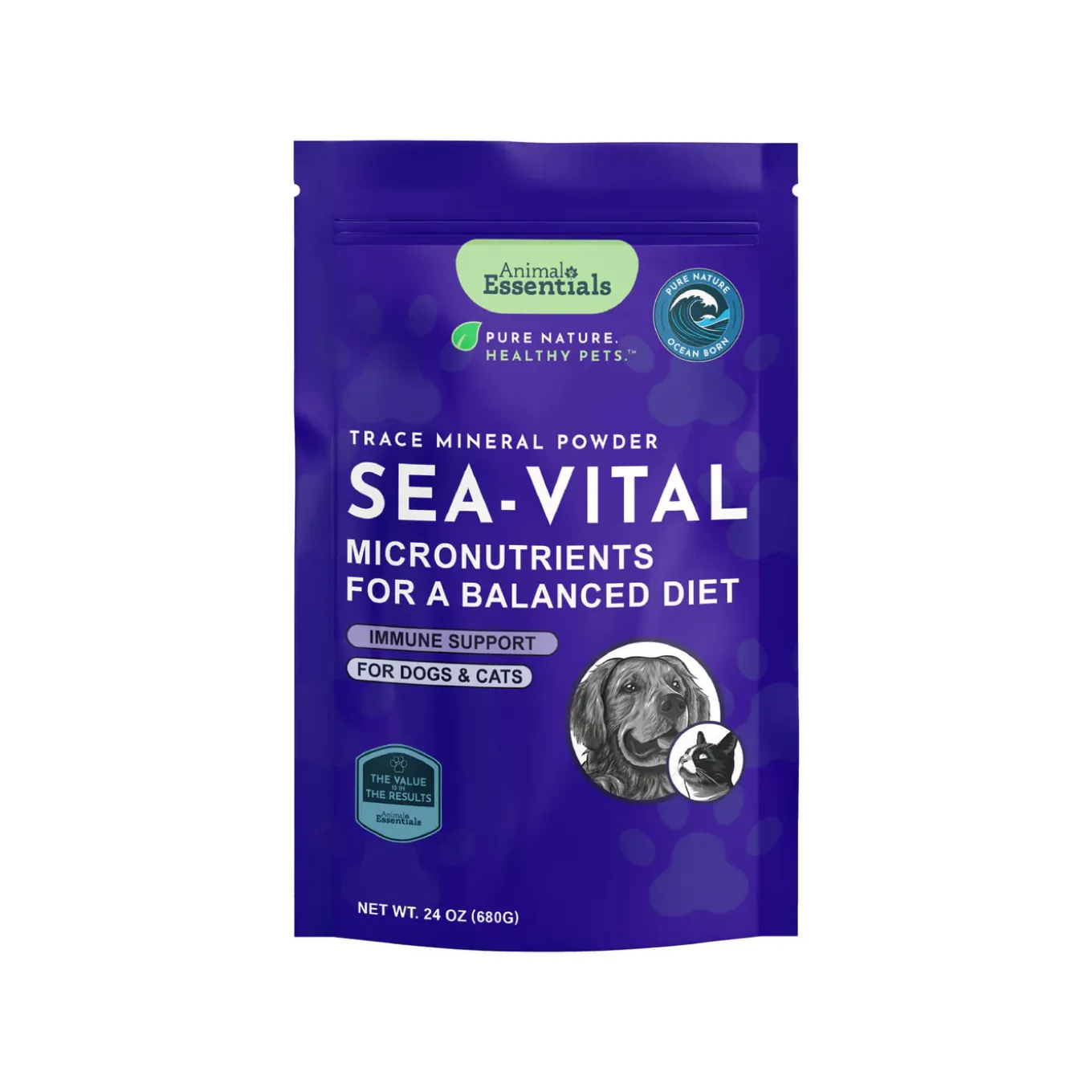 Animal Essentials Sea-Vital Supplement for Dogs & Cats