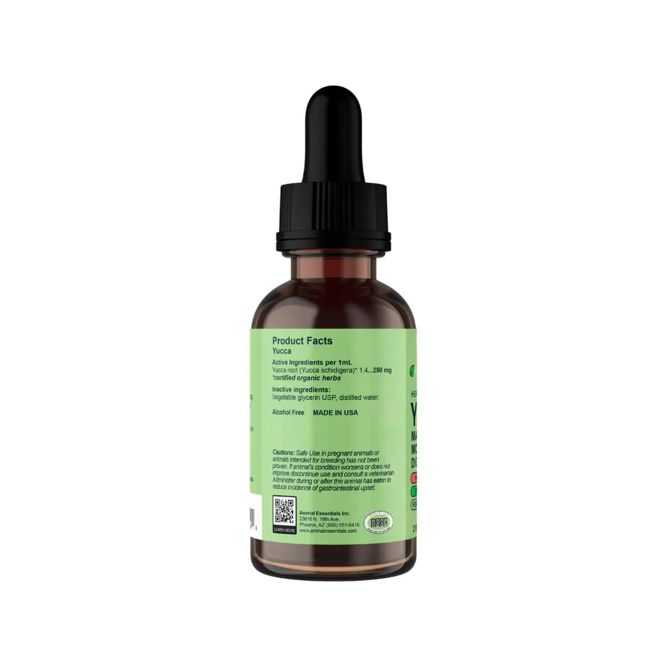 Animal Essentials Yucca Joint & Digestion Herbal Extract Liquid for Dogs & Cats