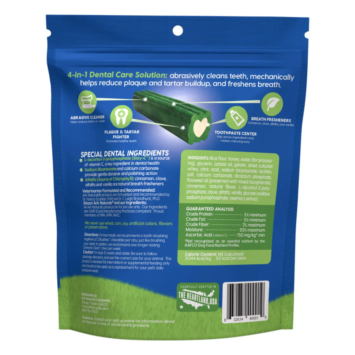 Ark Naturals Brushless Toothpaste Dental Chews for Dogs