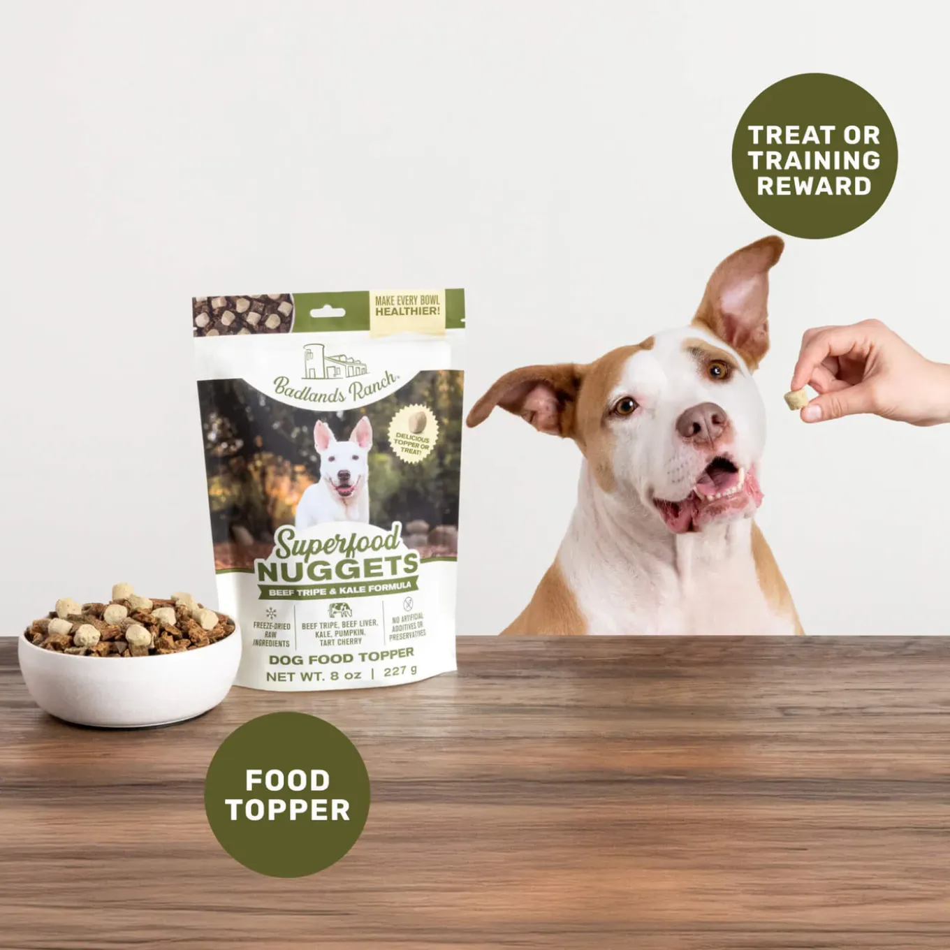 Badlands Ranch Superfood Nuggets Dog Food Topper