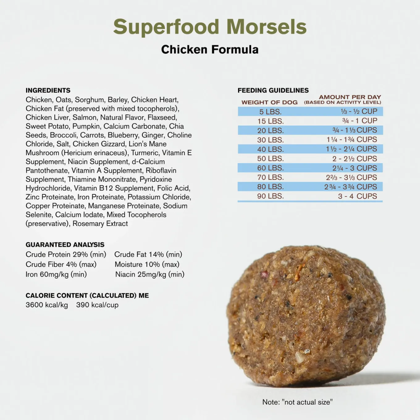 Badlands Ranch Superfood Morsels Freeze Dried Raw Coated Dog Food