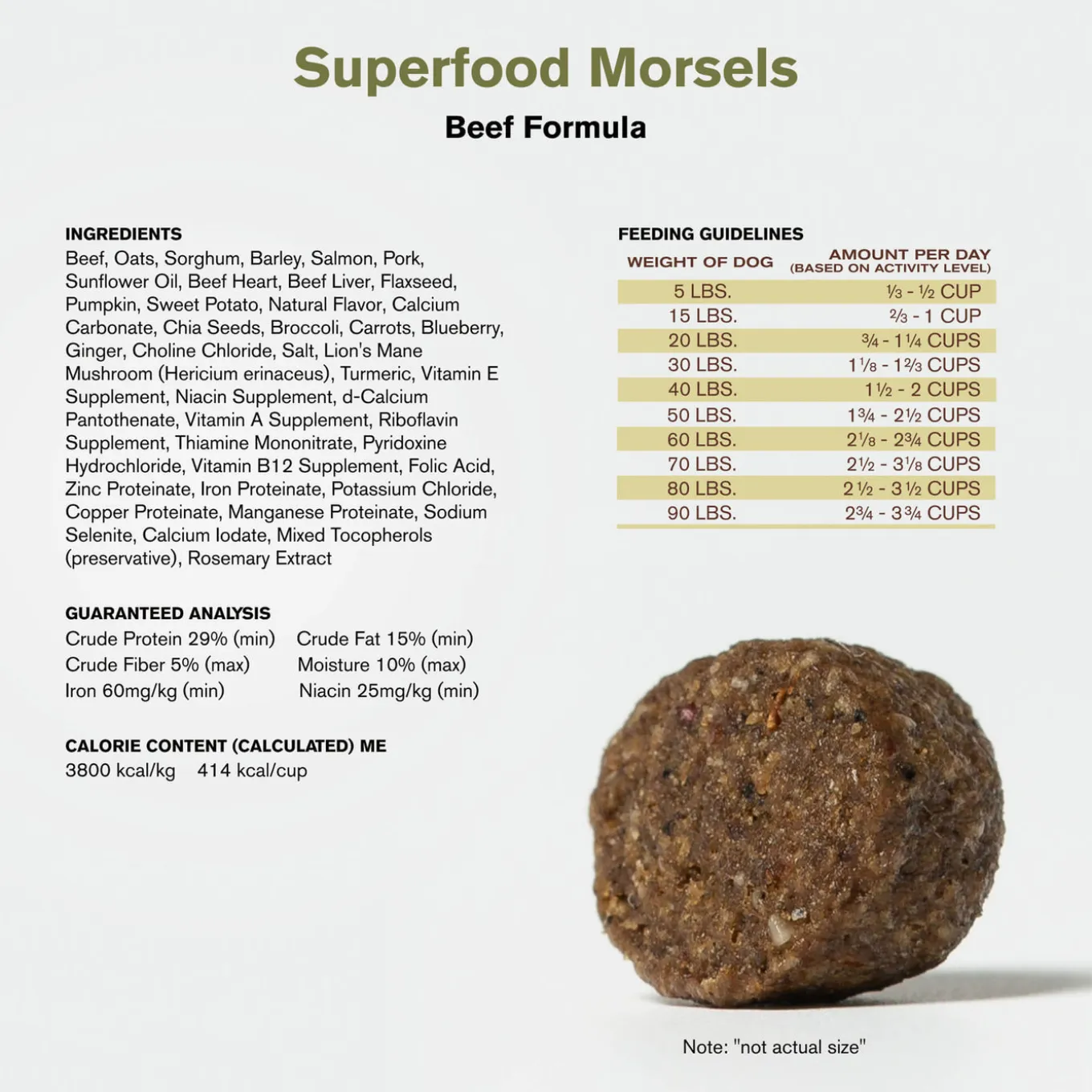 Badlands Ranch Superfood Morsels Freeze Dried Raw Coated Dog Food