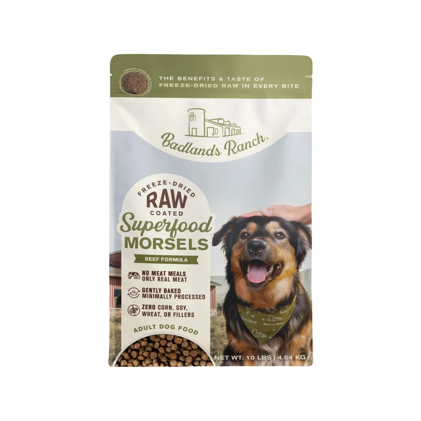 Badlands Ranch Superfood Morsels Freeze Dried Raw Coated Dog Food
