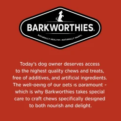 Barkworthies Naturally Smoked Beef Gullet Bites Dog Chews