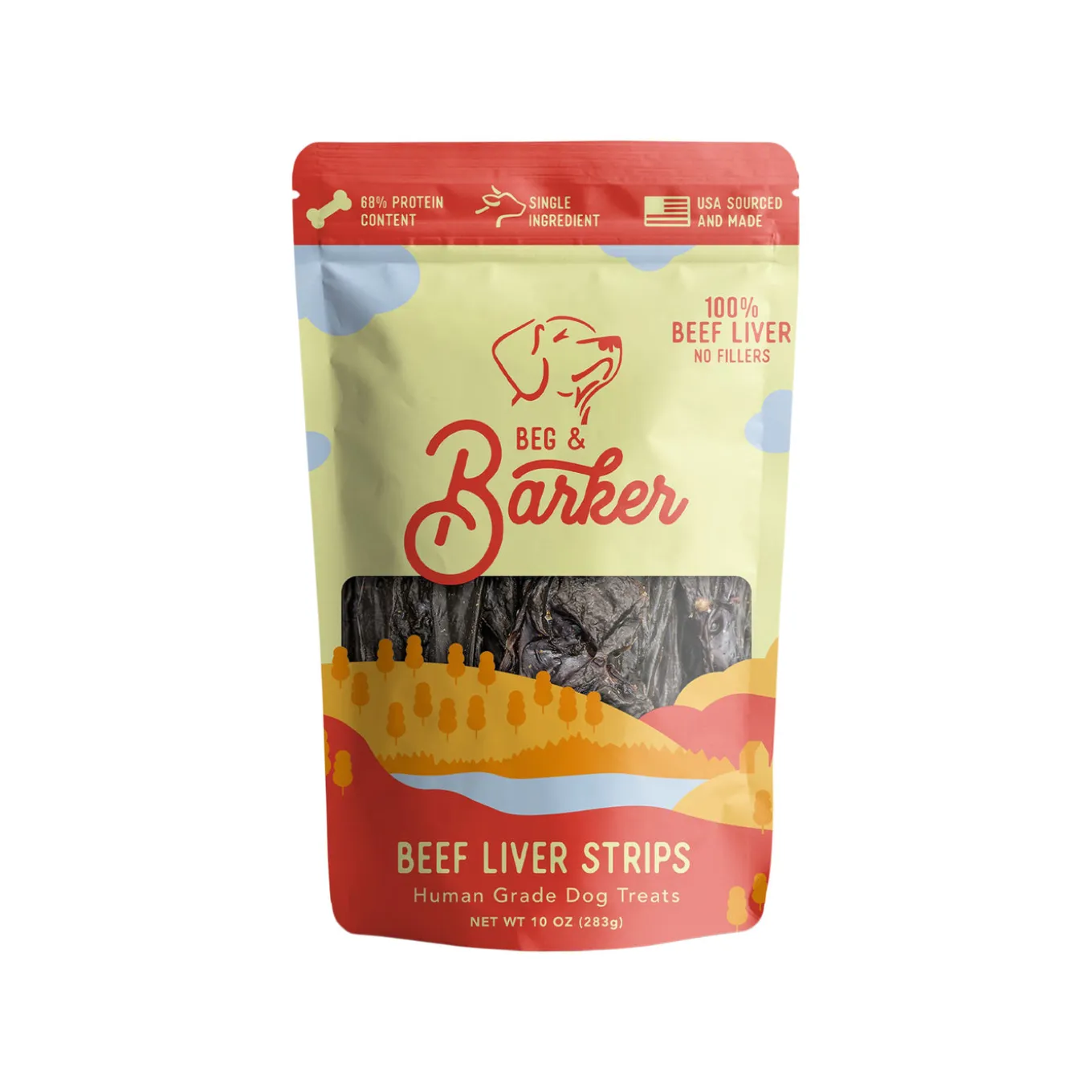 Beg & Barker Strips Single Ingredient Human Grade Dog Treats