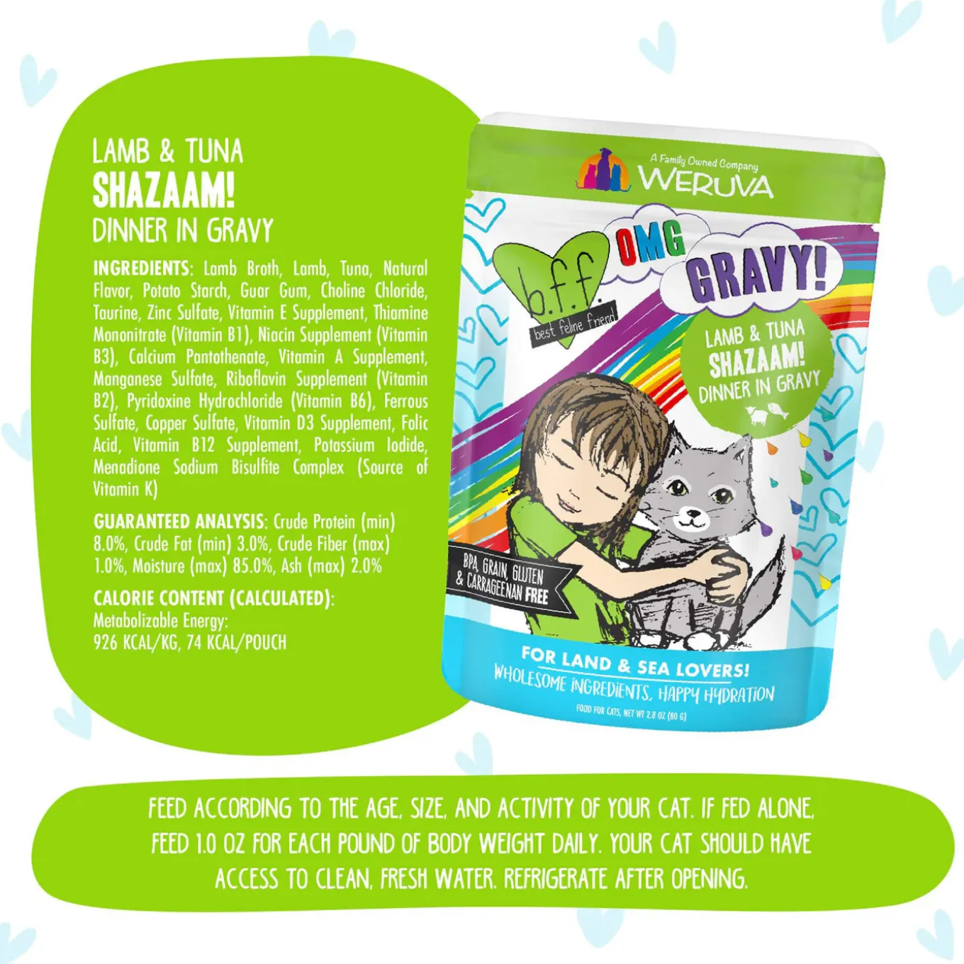 Best Feline Friend BFF Oh My Gravy! Grain-Free Wet Cat Food Pouches