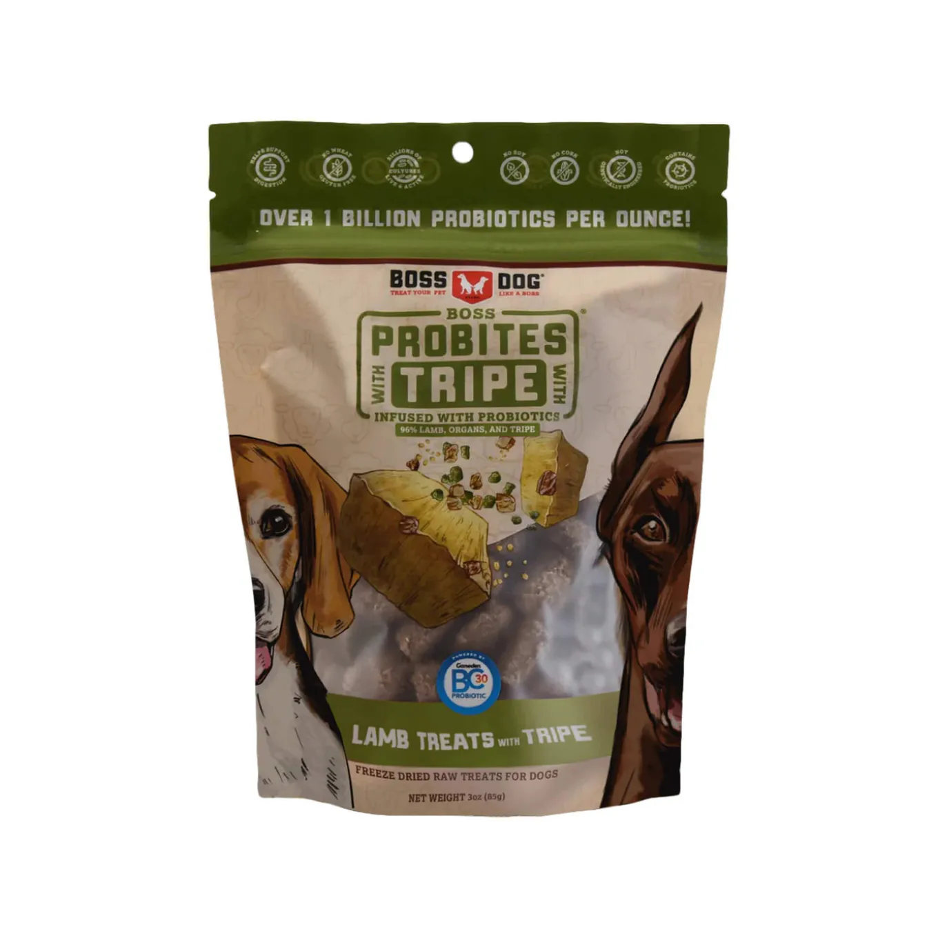 Boss Dog Freeze Dried Probites with Tripe for Dogs