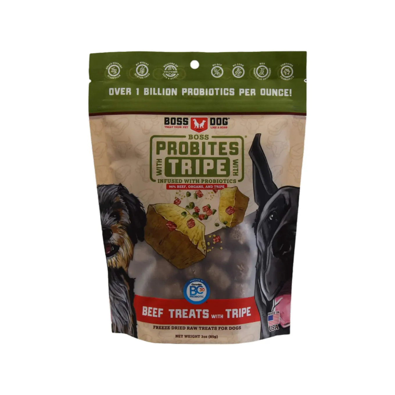 Boss Dog Freeze Dried Probites with Tripe for Dogs