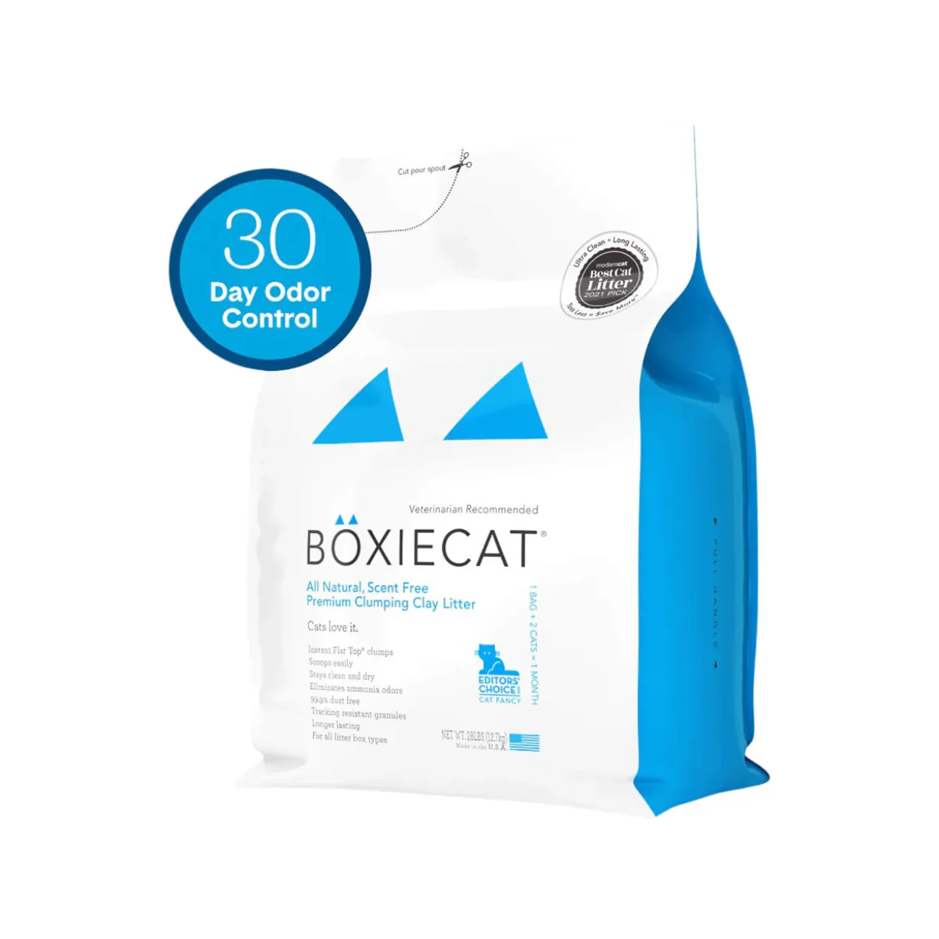 Boxiecat Cat Unscented Premium Clumping Clay Litter