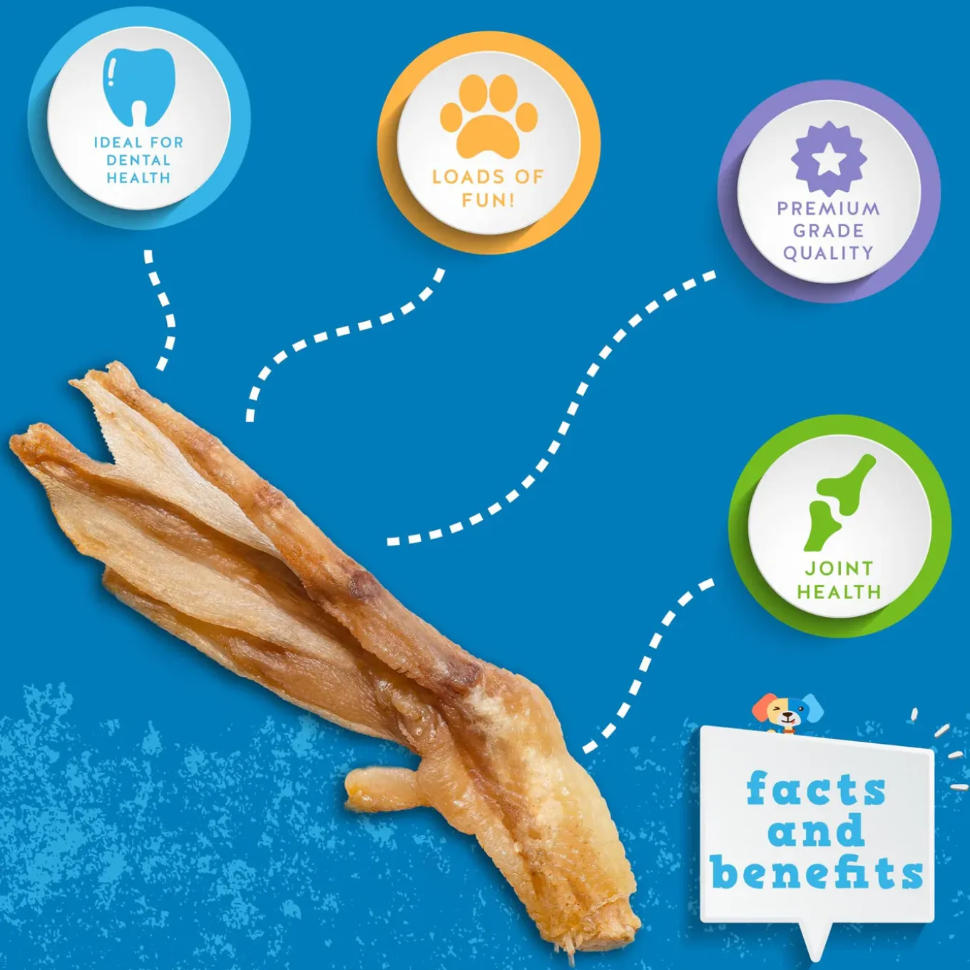 Bravo! Dry Roasted Duck Feet Dog Chews Bulk