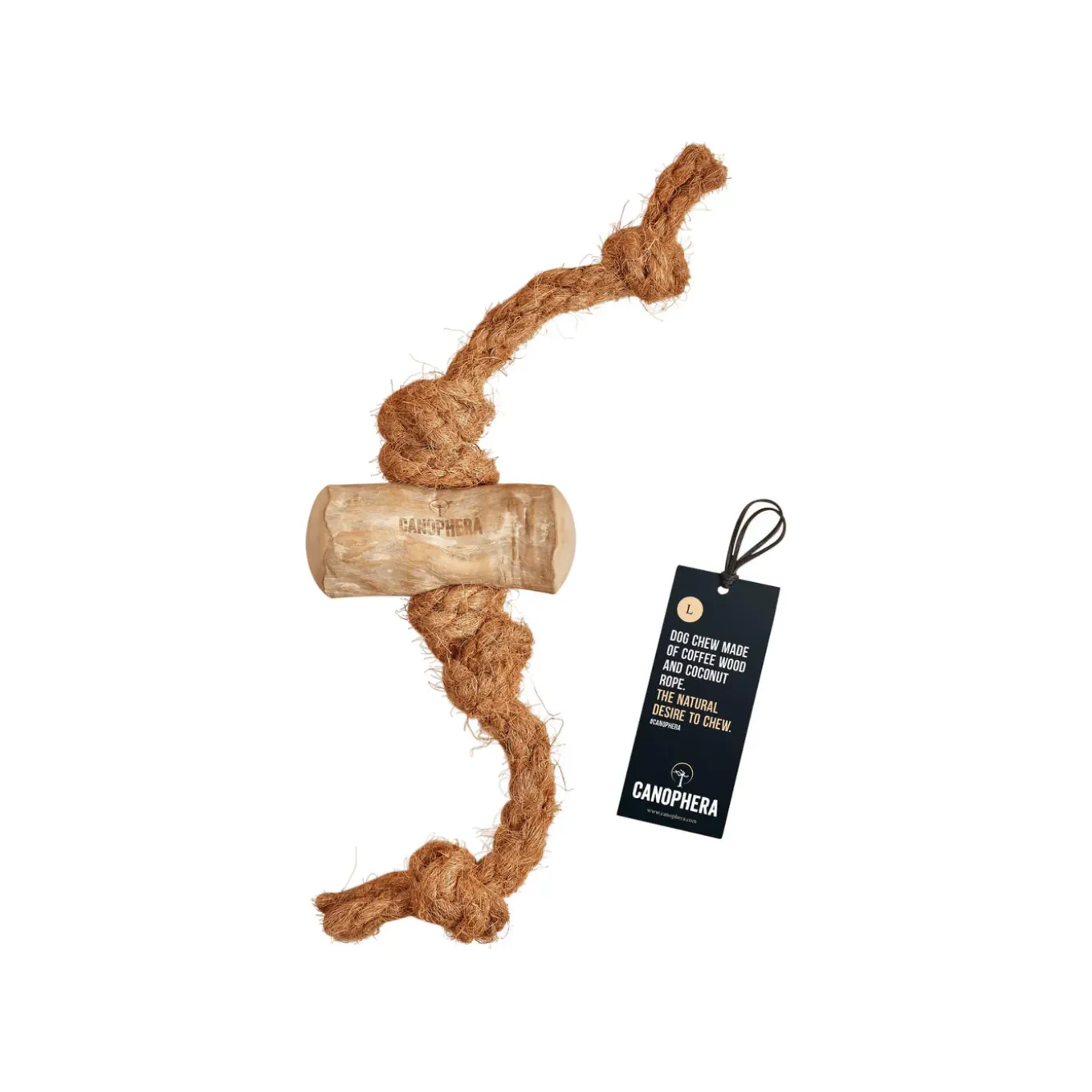 Canophera Coffee Wood & Coco Rope Dog Chews