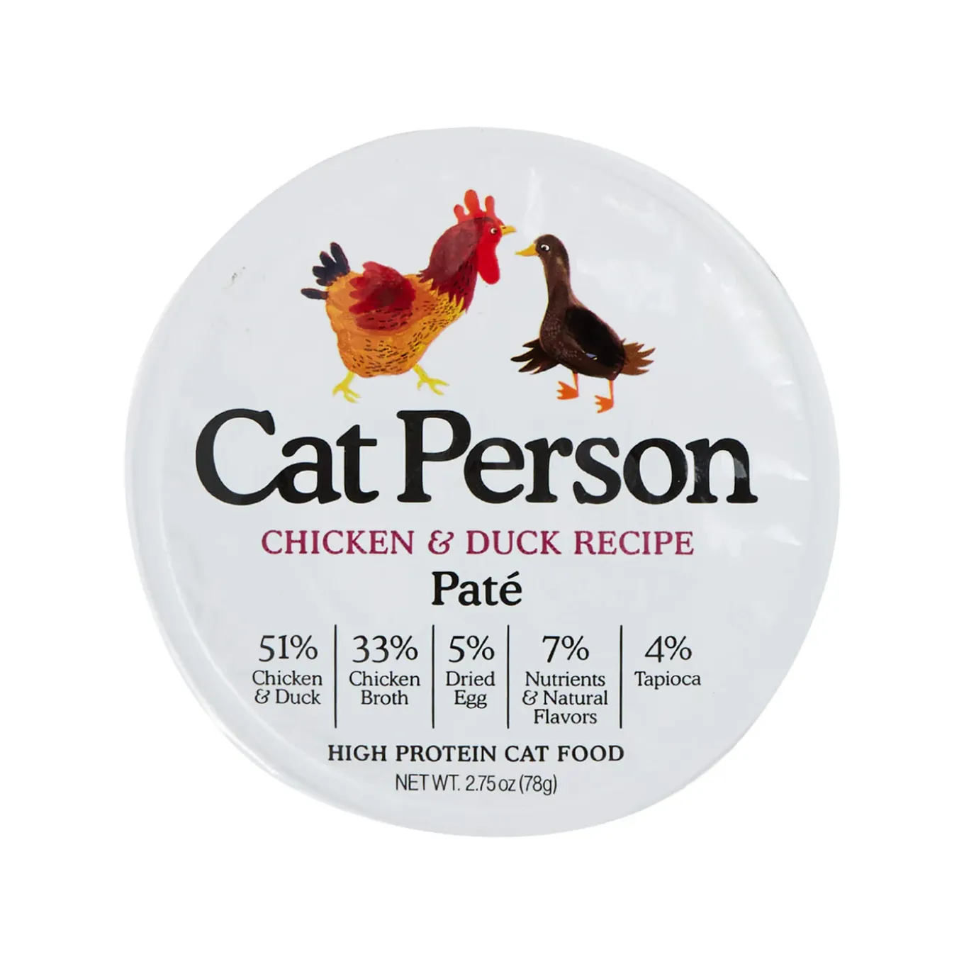 Cat Person Grain-Free Pate Wet Cat Food 2.75 oz Case of 24