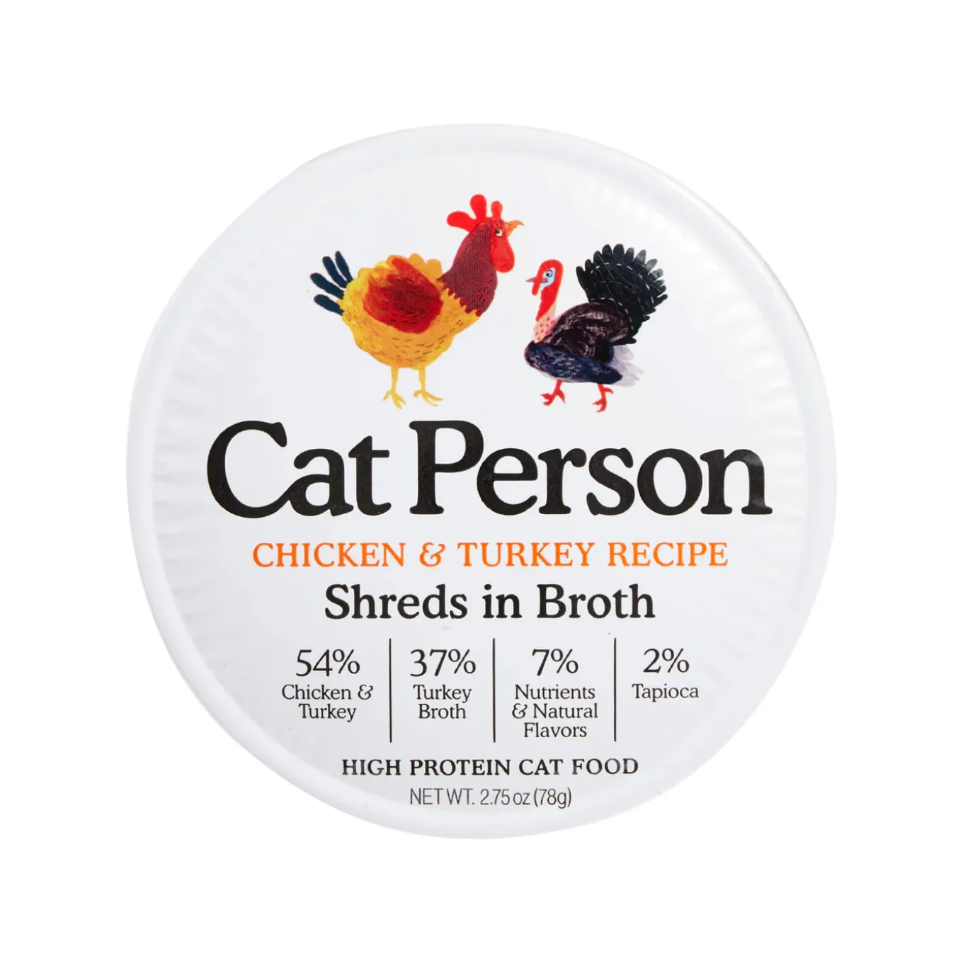 Cat Person Grain-Free Shreds Wet Cat Food 2.75 oz Case of 24