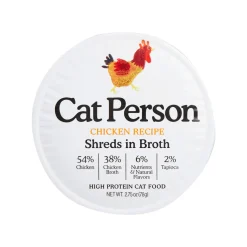 Cat Person Grain-Free Shreds Wet Cat Food 2.75 oz Case of 24