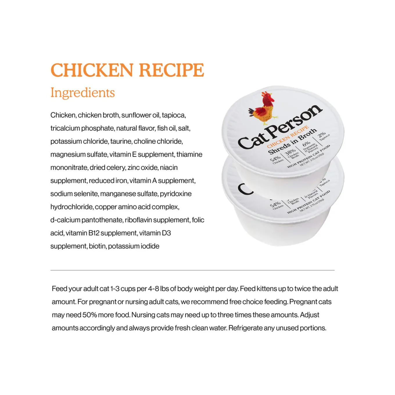 Cat Person Grain-Free Shreds Wet Cat Food 2.75 oz Case of 24