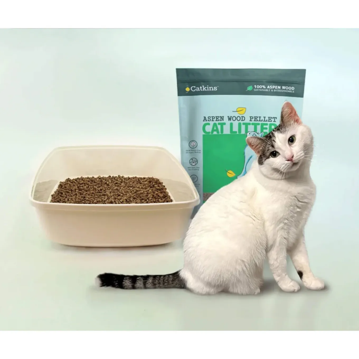 Catkins Aspen Wood Pellet Non-Clumping Cat Litter
