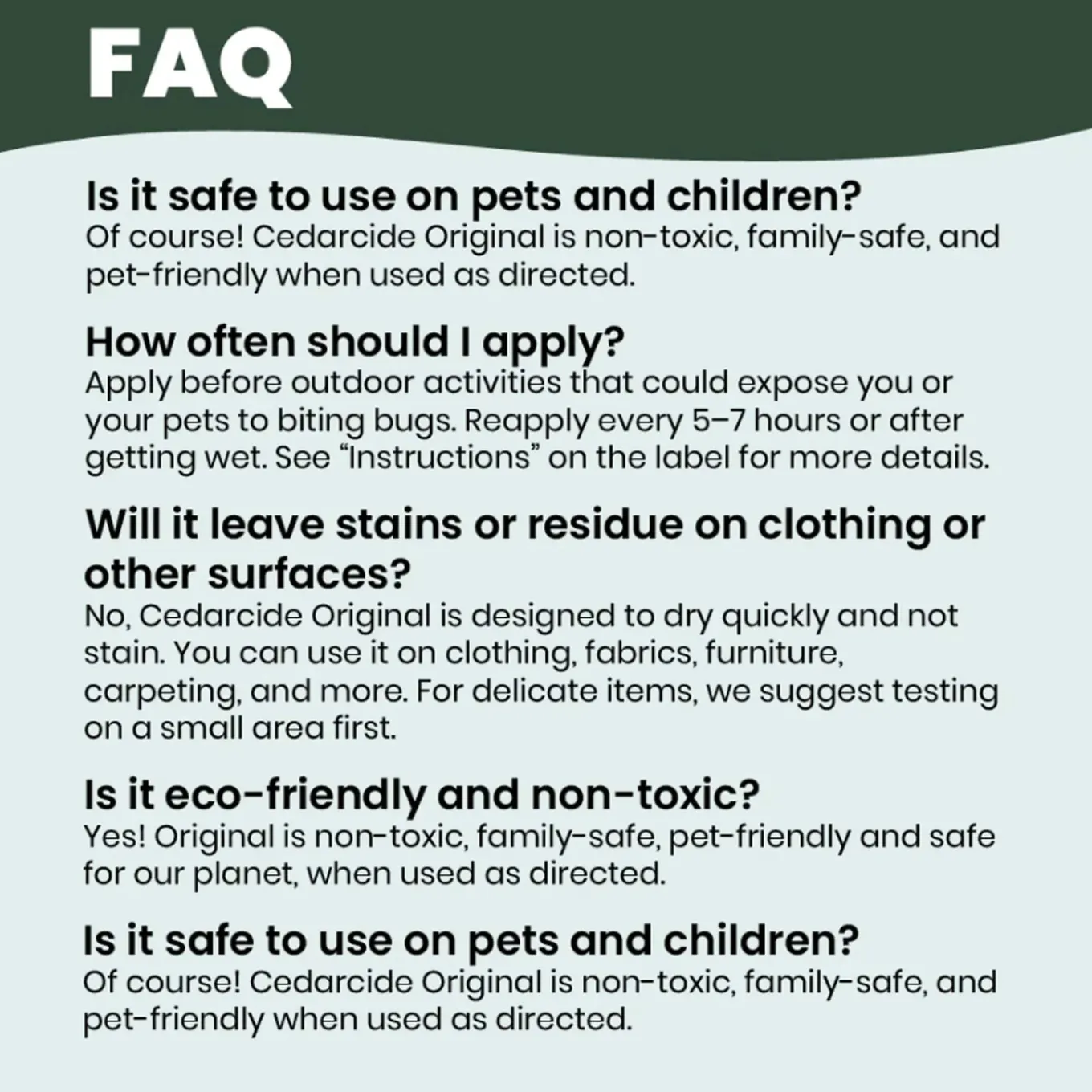 CedarCide Original Bug Spray Cedar Insect Repellent for Dogs & Cats