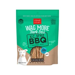 Cloud Star Wag More Bark Less Grain Free BBQ Jerky Treats for Dogs