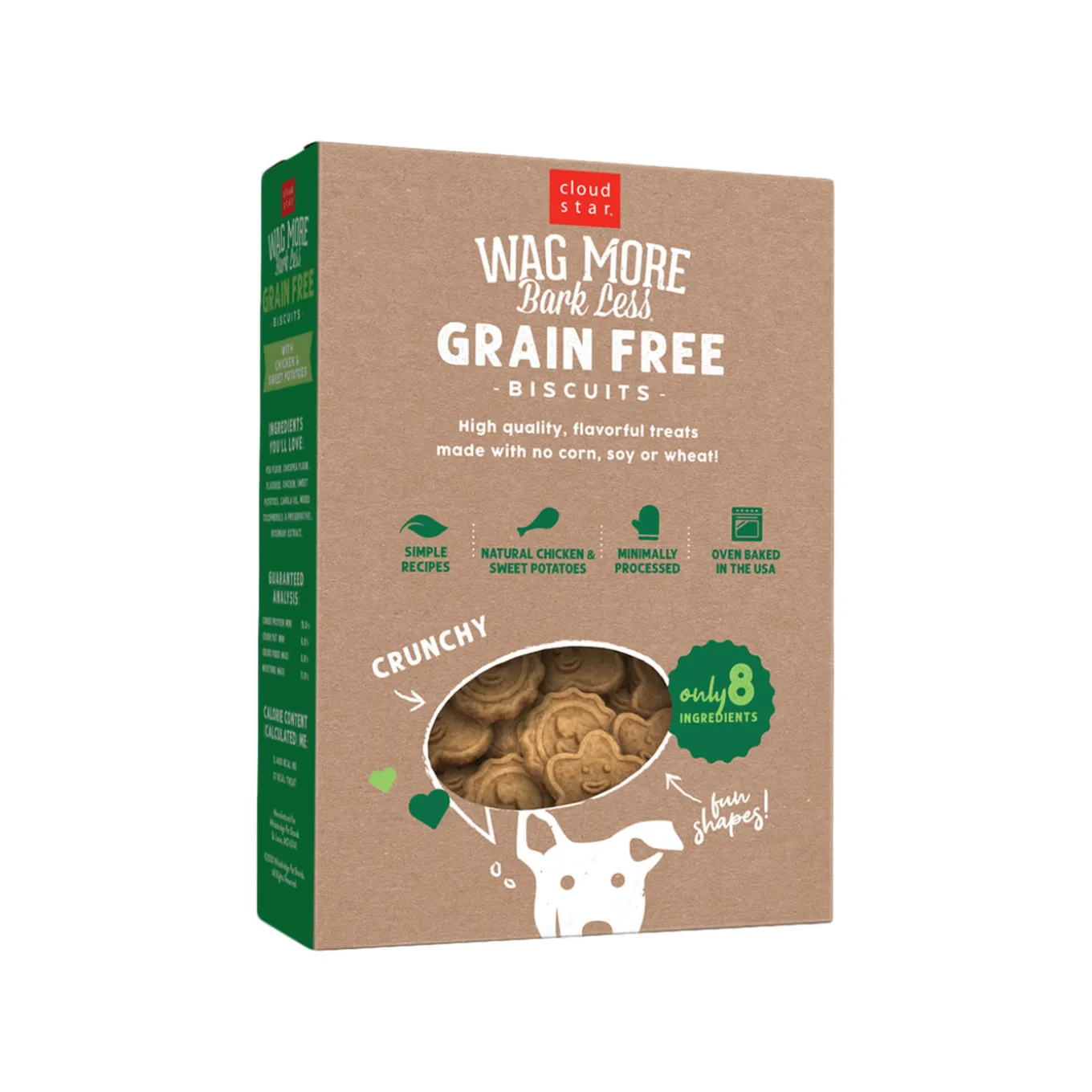 Cloud Star Wag More Bark Less Oven Baked Grain-Free Dog Biscuits