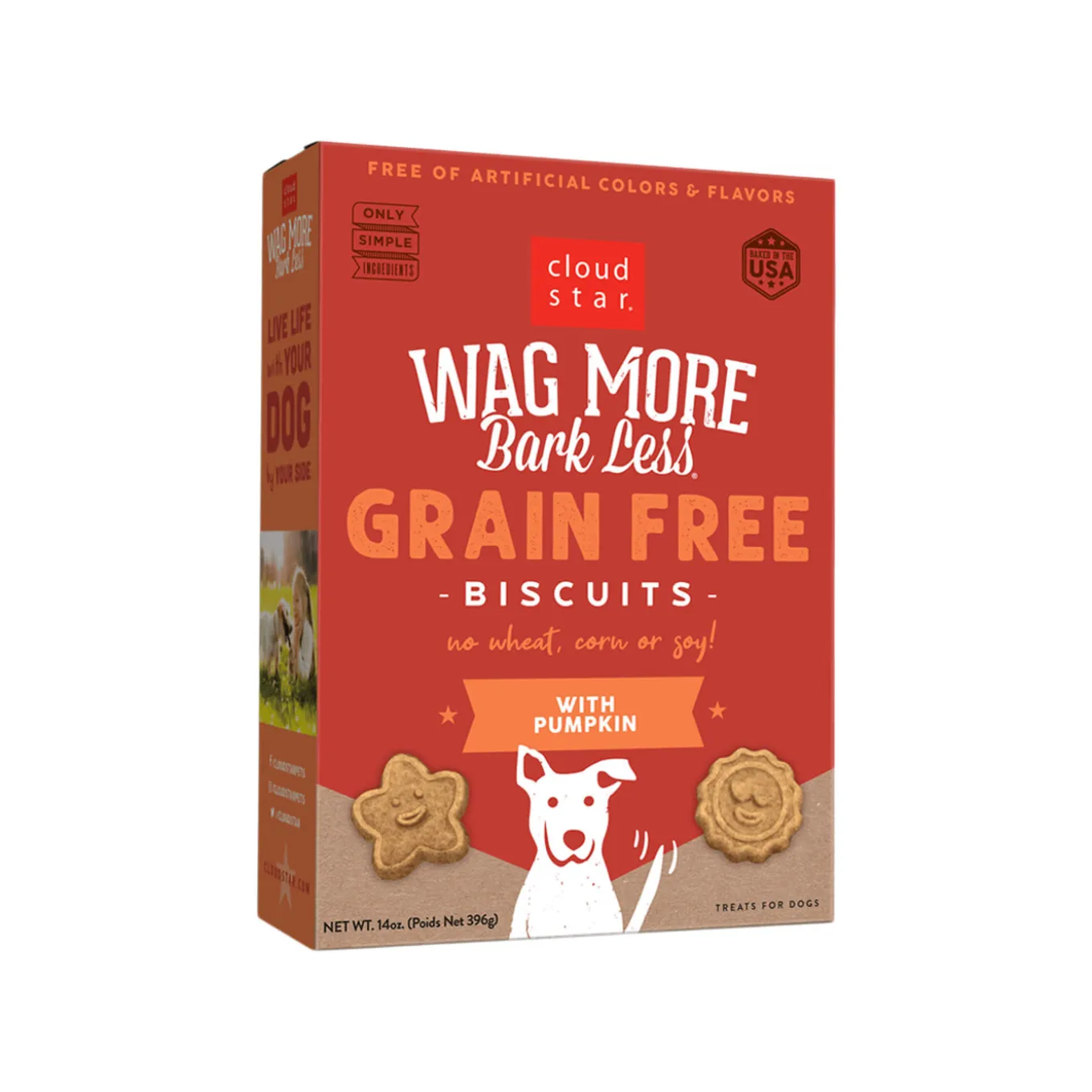 Cloud Star Wag More Bark Less Oven Baked Grain-Free Dog Biscuits