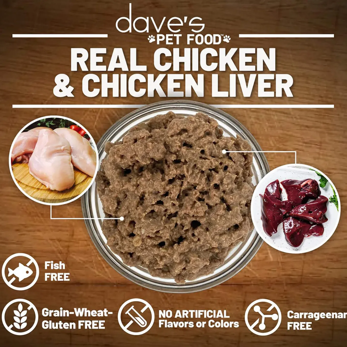 Dave's Pet Food 95% Premium Meats Grain Free Wet Cat Food