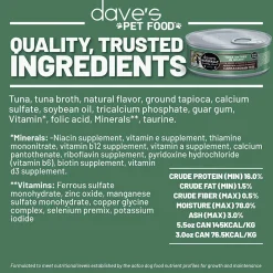 Dave's Pet Food Dinner in Gravy Grain Free Wet Cat Food