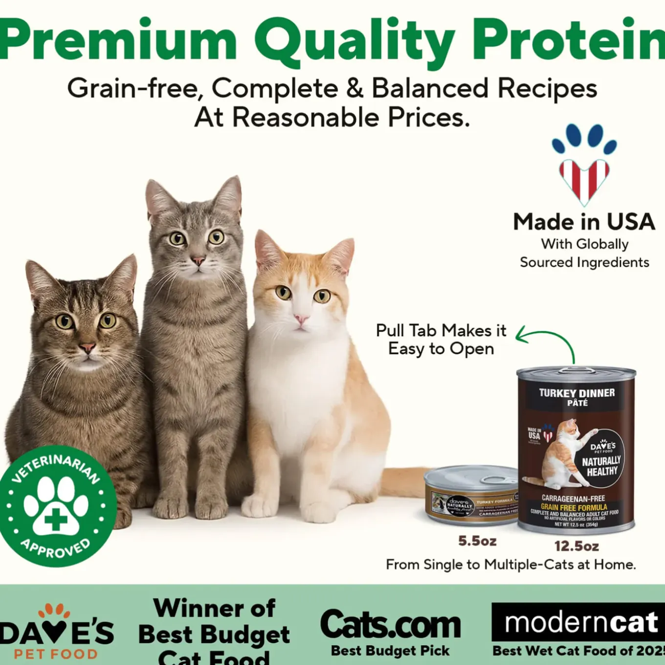 Dave's Pet Food Naturally Healthy Pate Grain Free Wet Cat Food