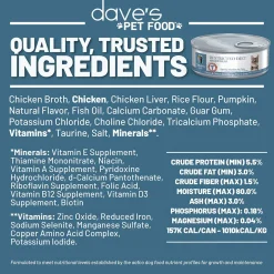 Dave's Pet Food Restricted Diet Magnesium Wet Cat Food