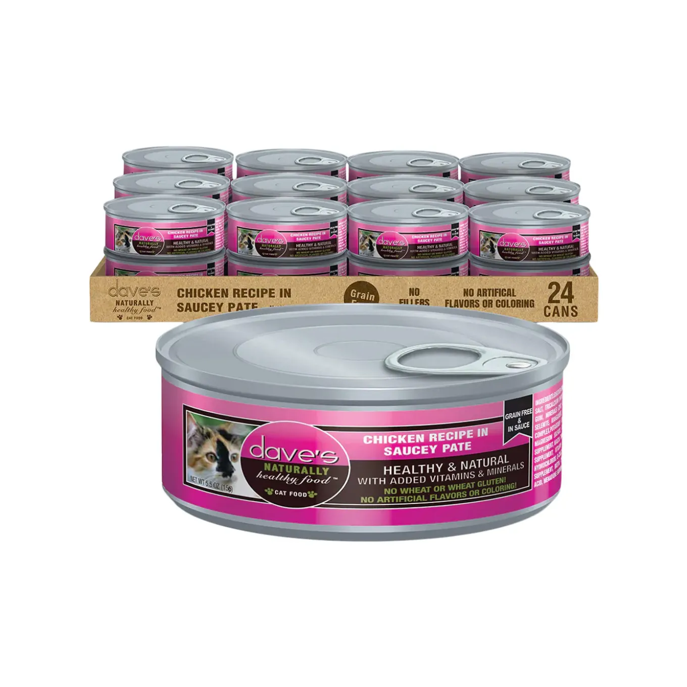 Dave's Pet Food Saucey Pate Grain Free Wet Cat Food