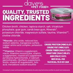 Dave's Pet Food Saucey Pate Grain Free Wet Cat Food