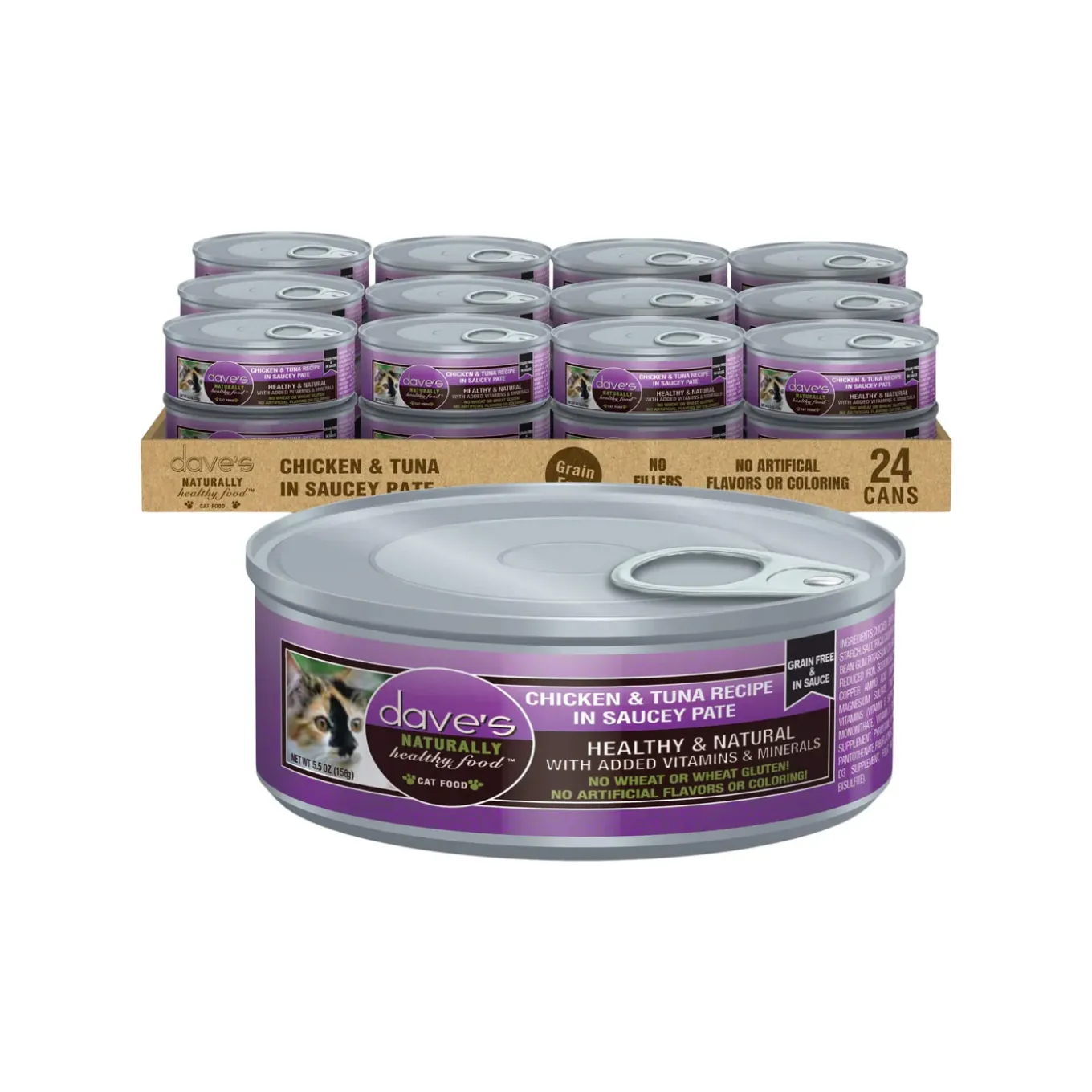 Dave's Pet Food Saucey Pate Grain Free Wet Cat Food