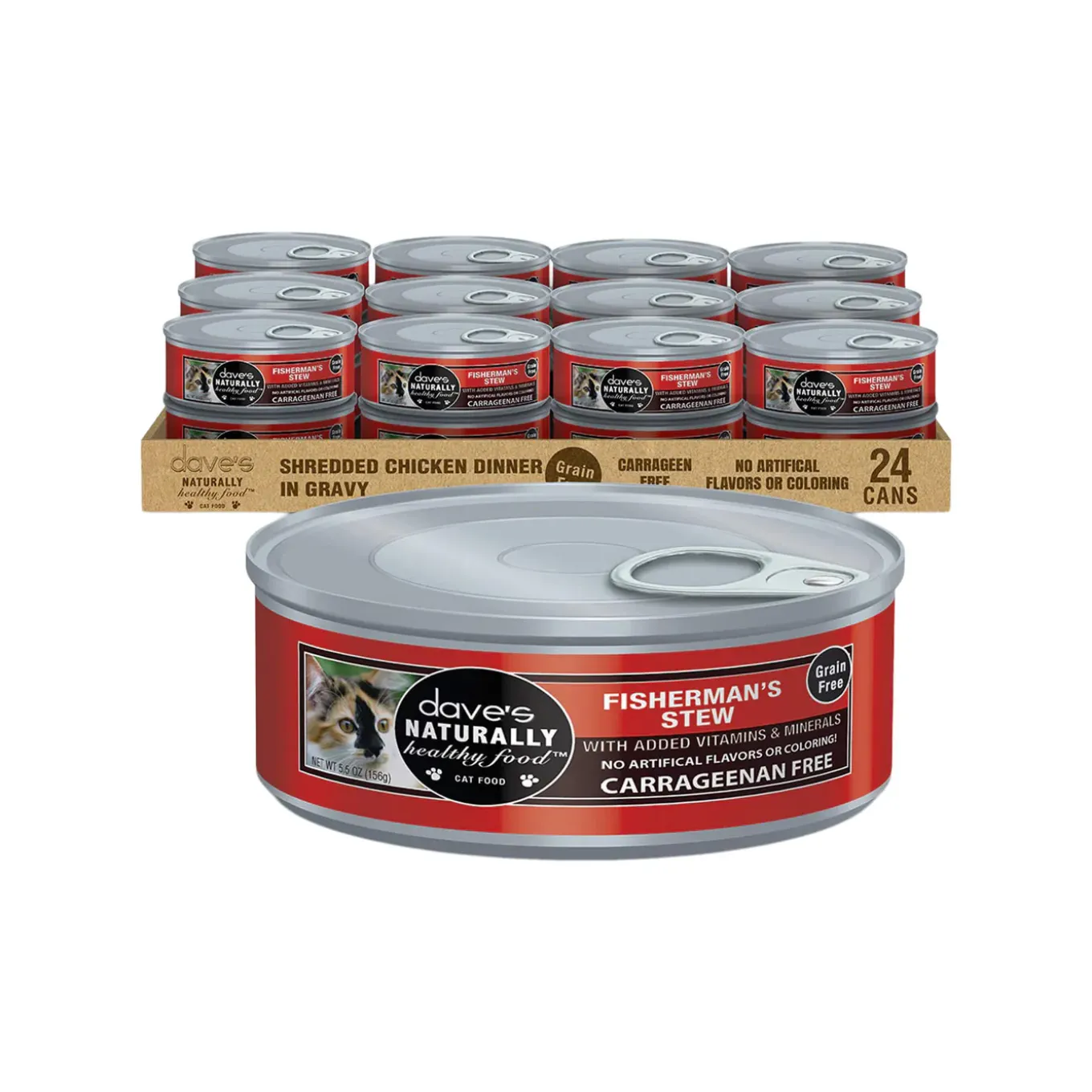 Dave's Pet Food Wet Grain Free Cat Food Stews